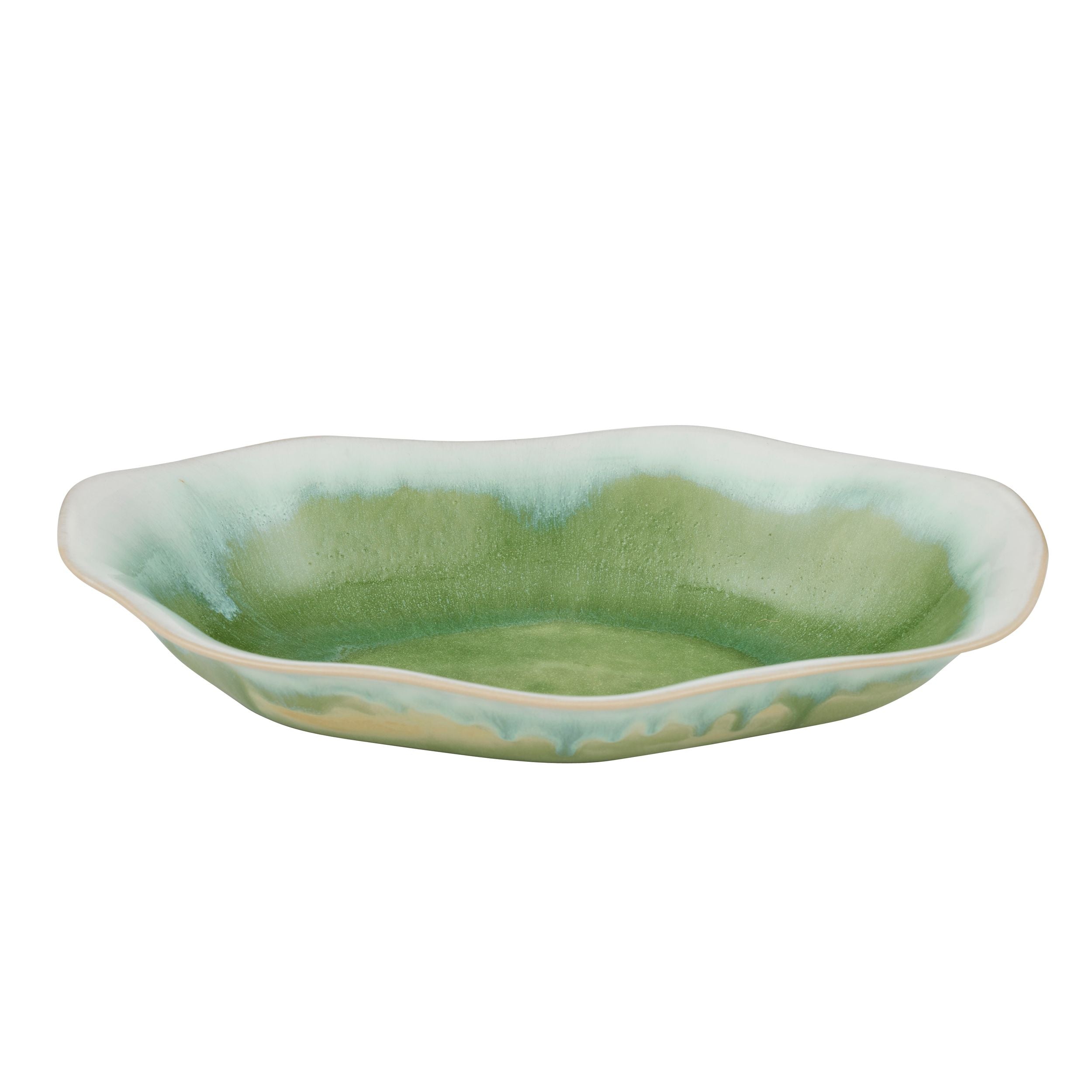 Assemble Callie Ceramic Platter Green