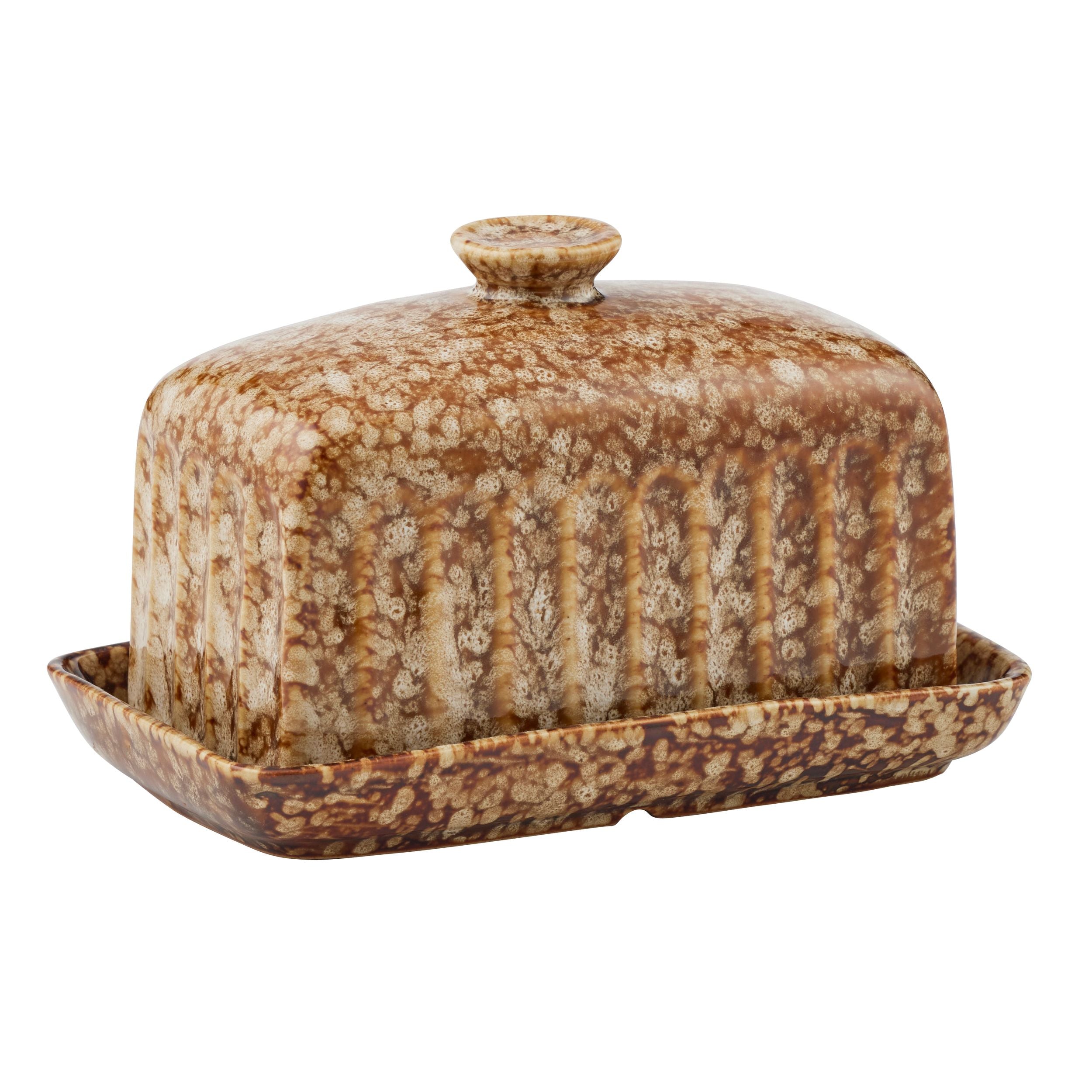 Assemble Studio Ceramic Butter Dish Cocoa