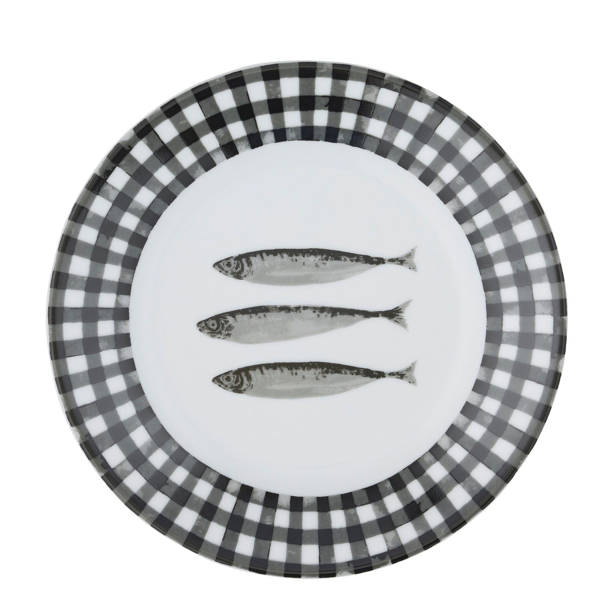 Assemble Sicilian Ceramic Plate Black/White