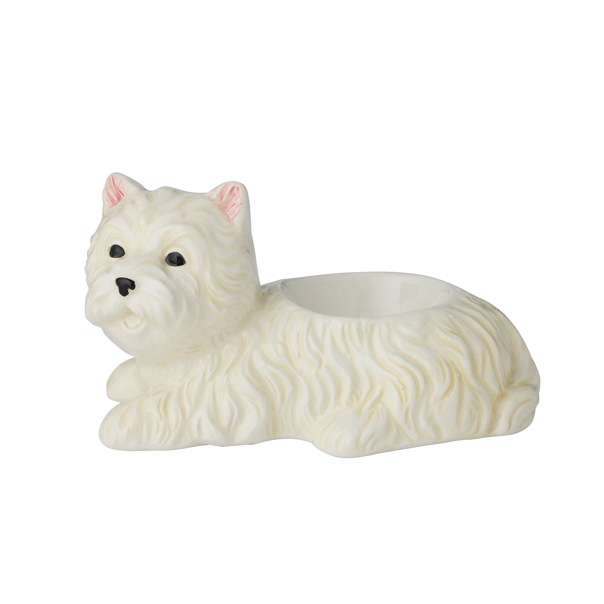 Assemble Westie Ceramic Egg Cup White