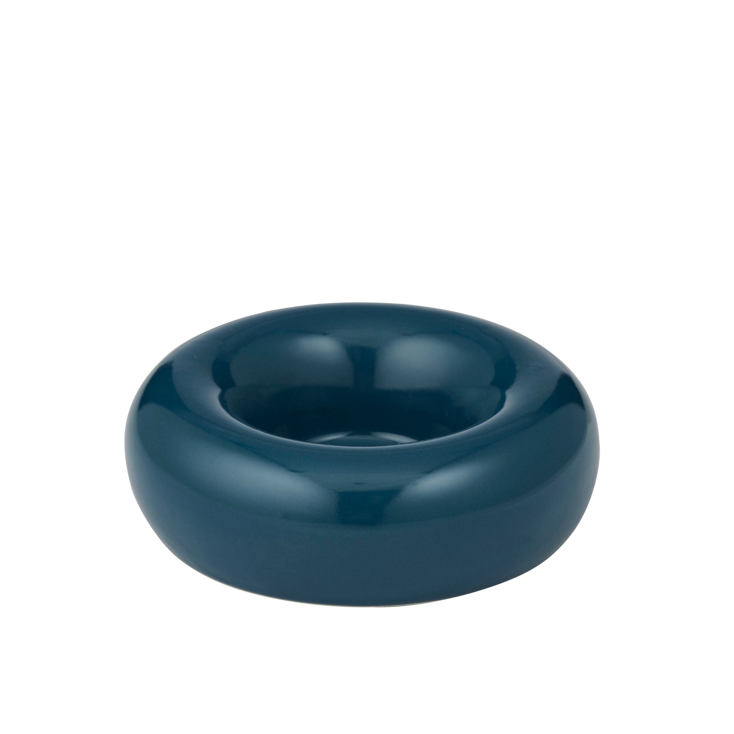 Assemble Orb Ceramic Bowl 15x5cm Teal