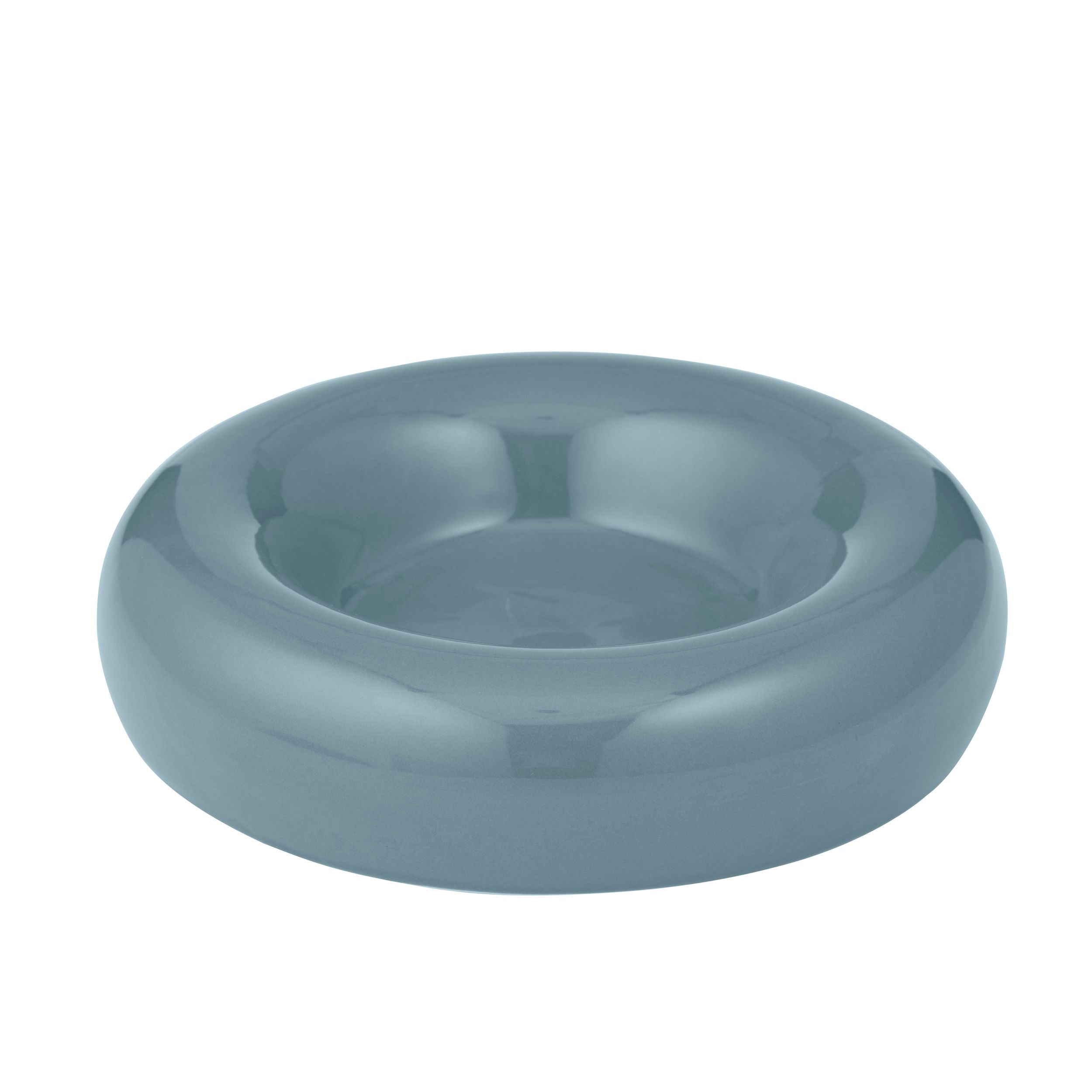 Assemble Orb Ceramic Bowl 24x5.5cm Denim