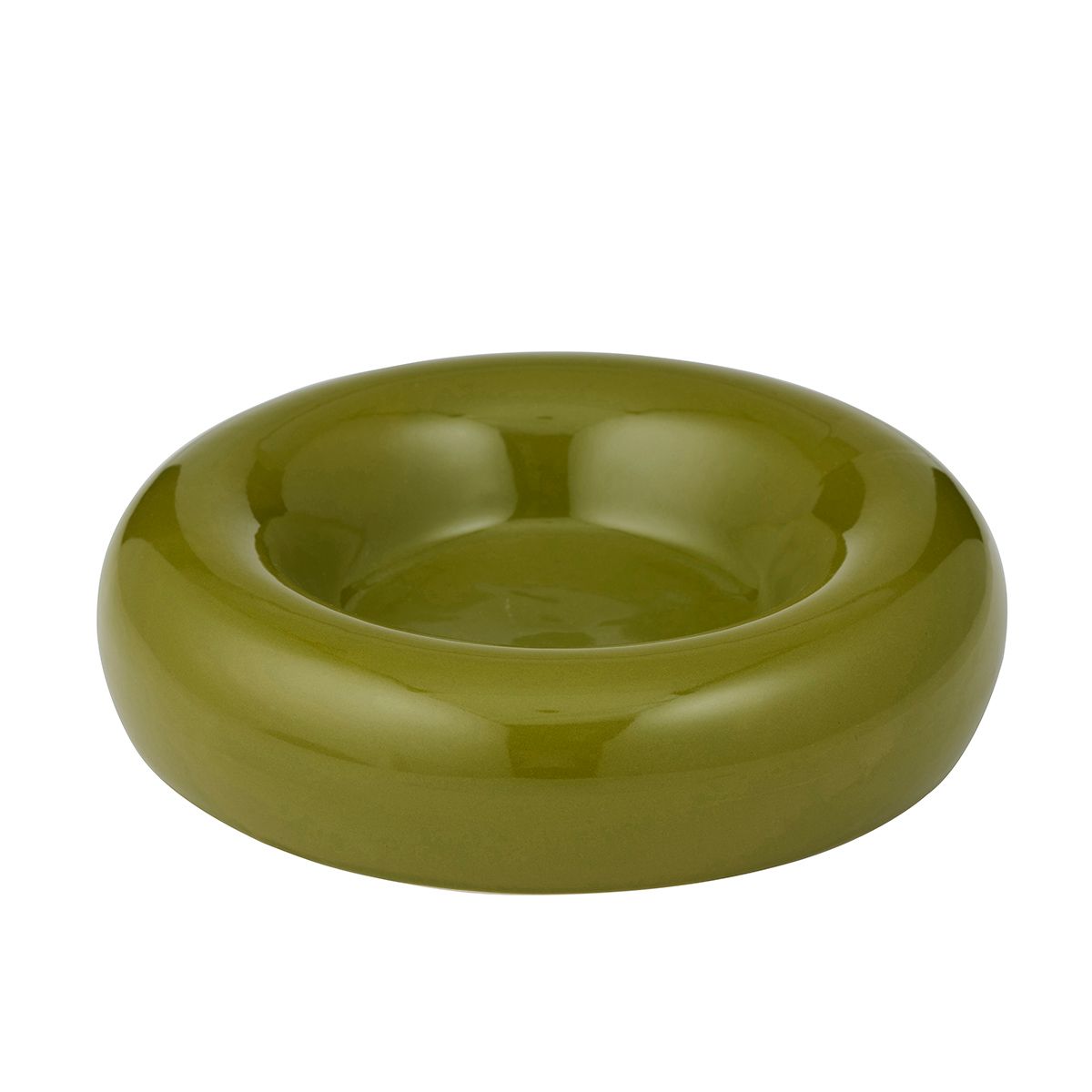 Assemble Orb Ceramic Bowl 24x5.5cm Olive