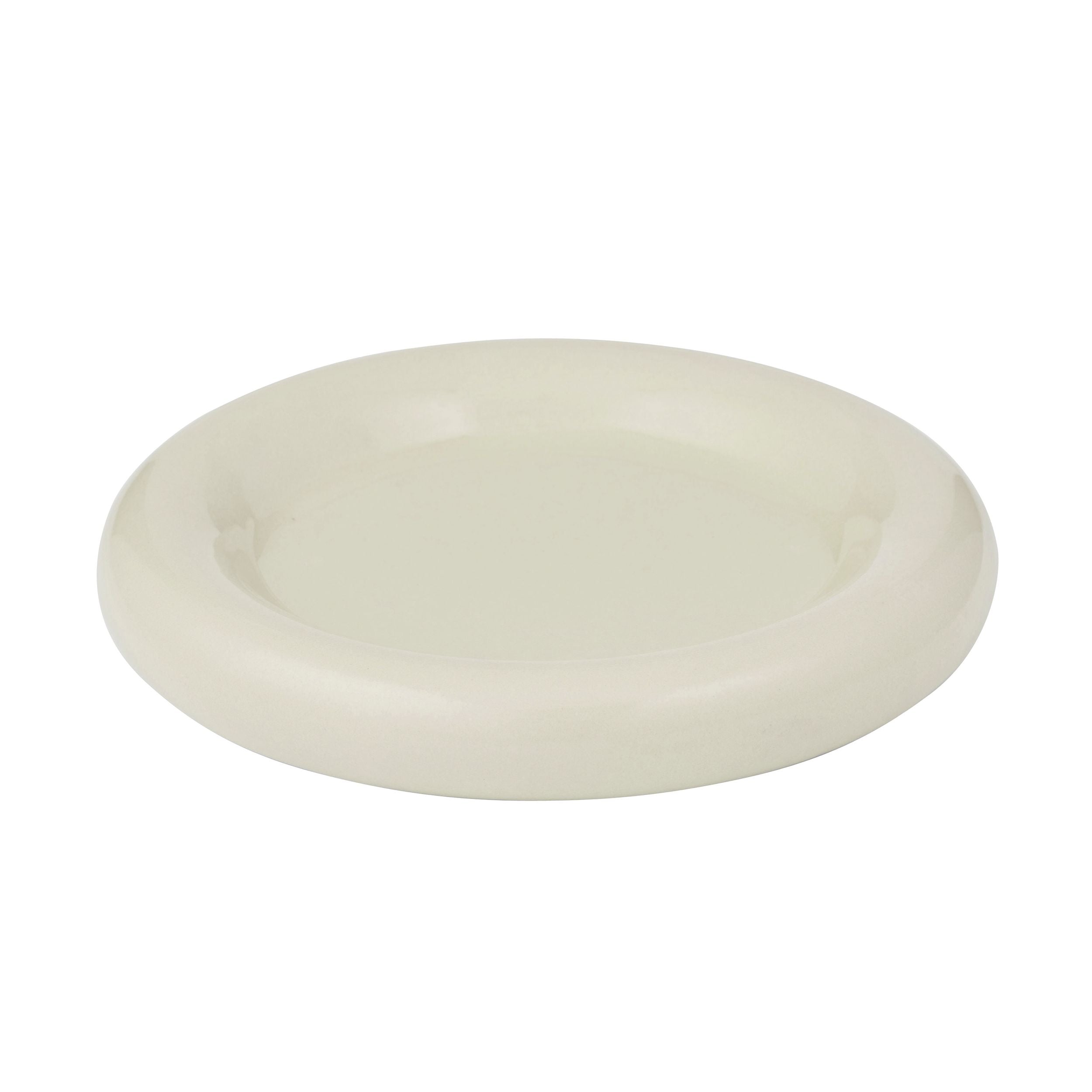 Assemble Orb Ceramic Platter 20cm Ivory