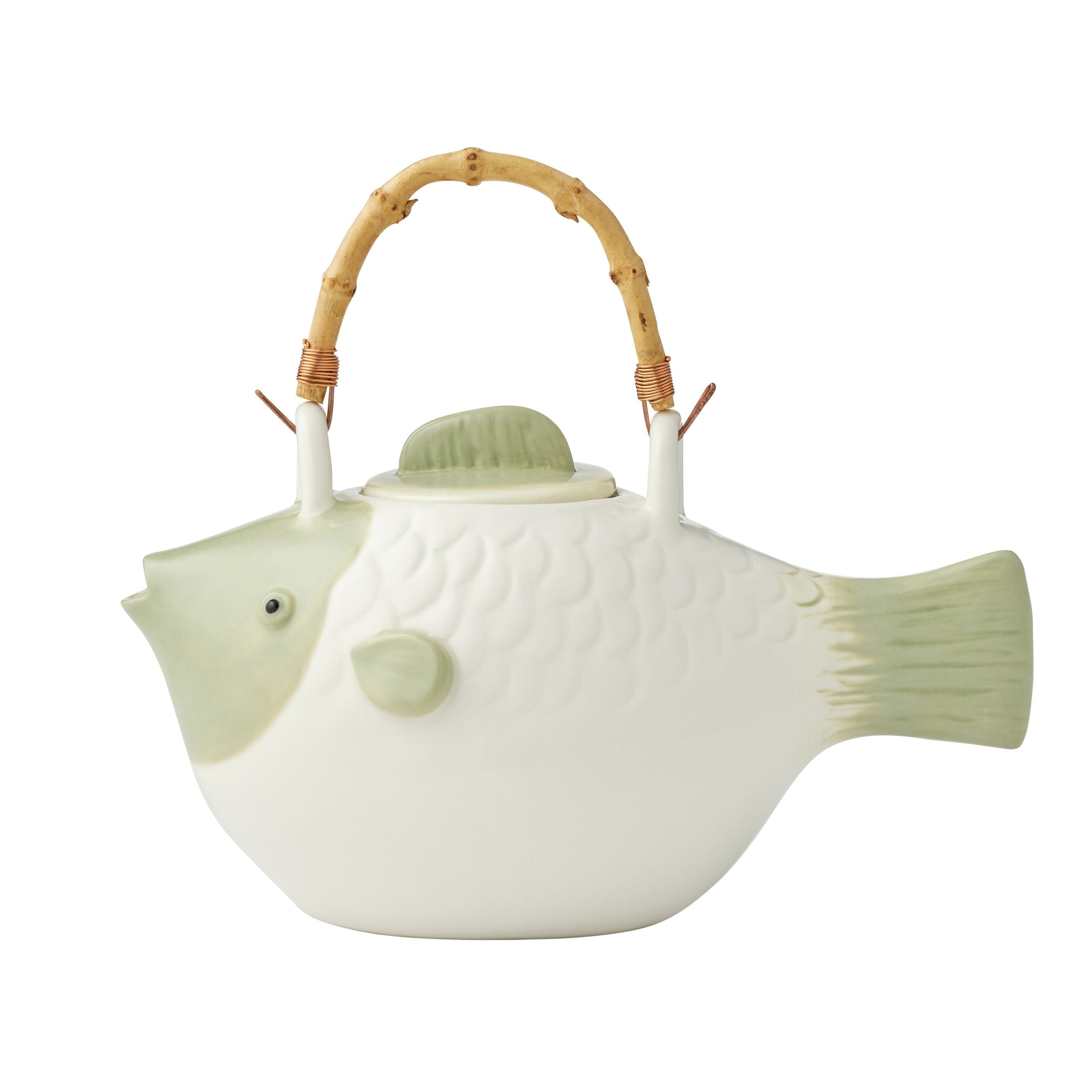 Assemble Gill Ceramic Teapot Wh/Sage