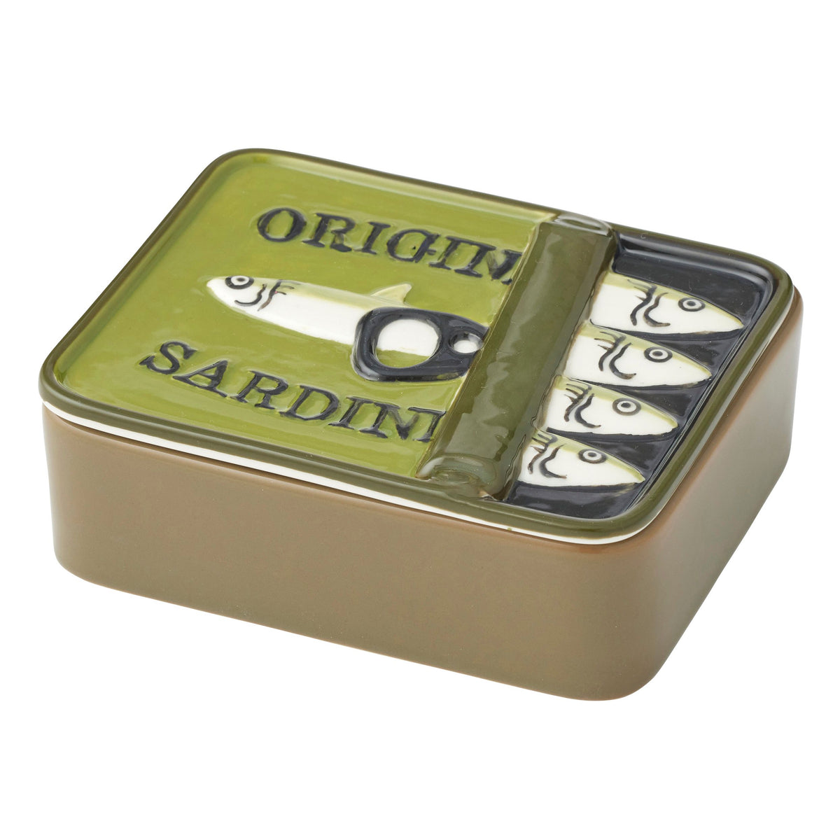 Assemble Lisbon Ceramic Trinket Box Green