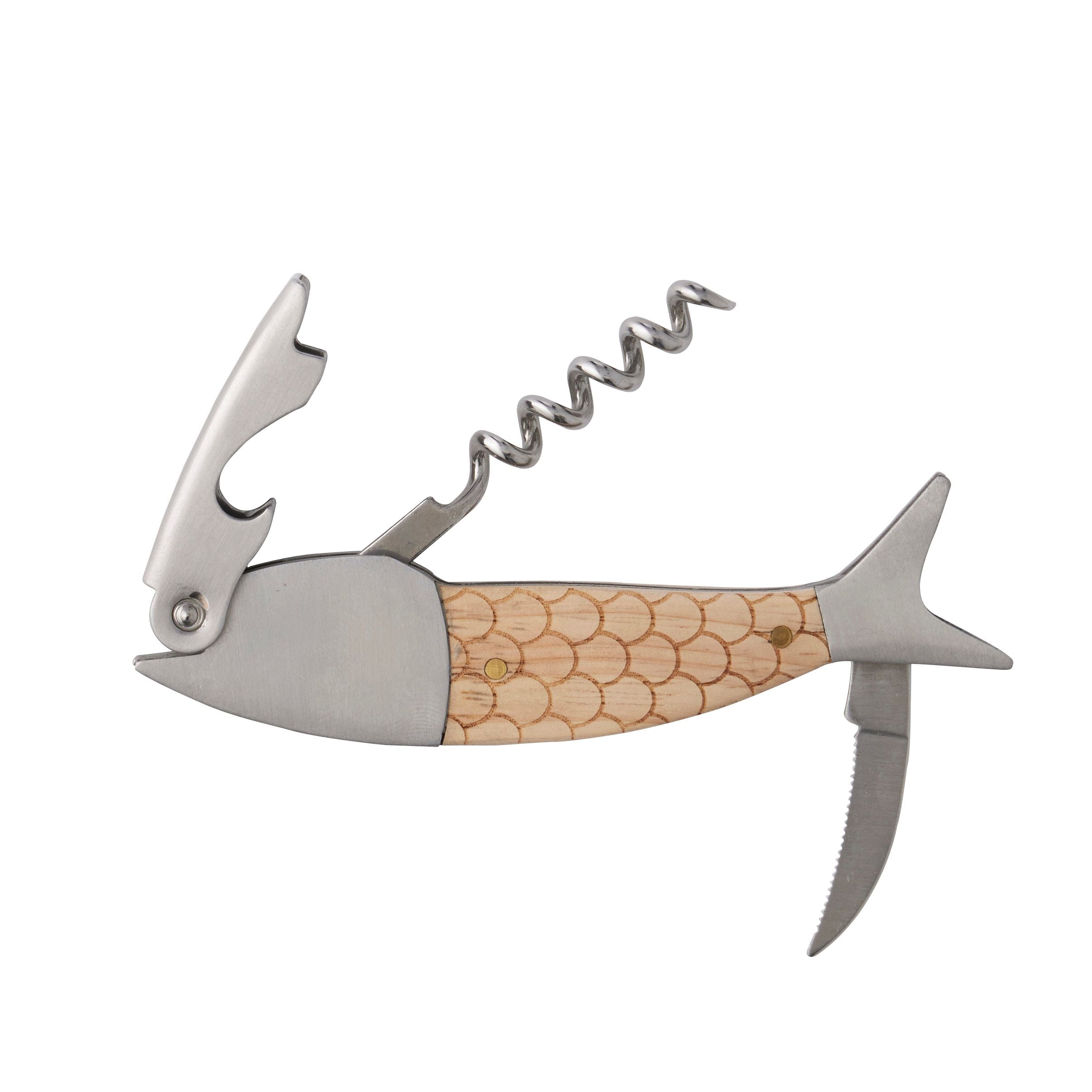 Assemble Fish Bottle Opener Silver