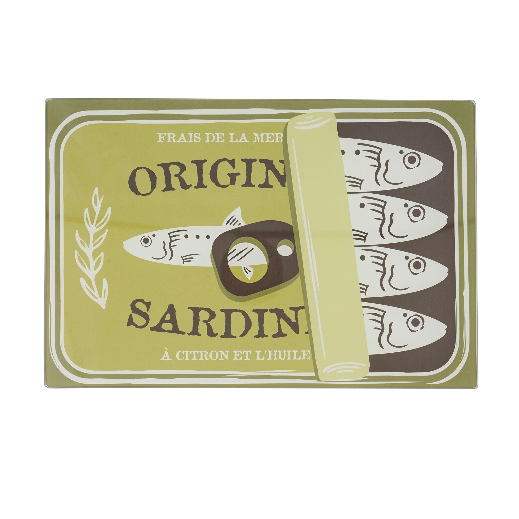 Assemble Original Sardine Set of 2 Glass Serving Board