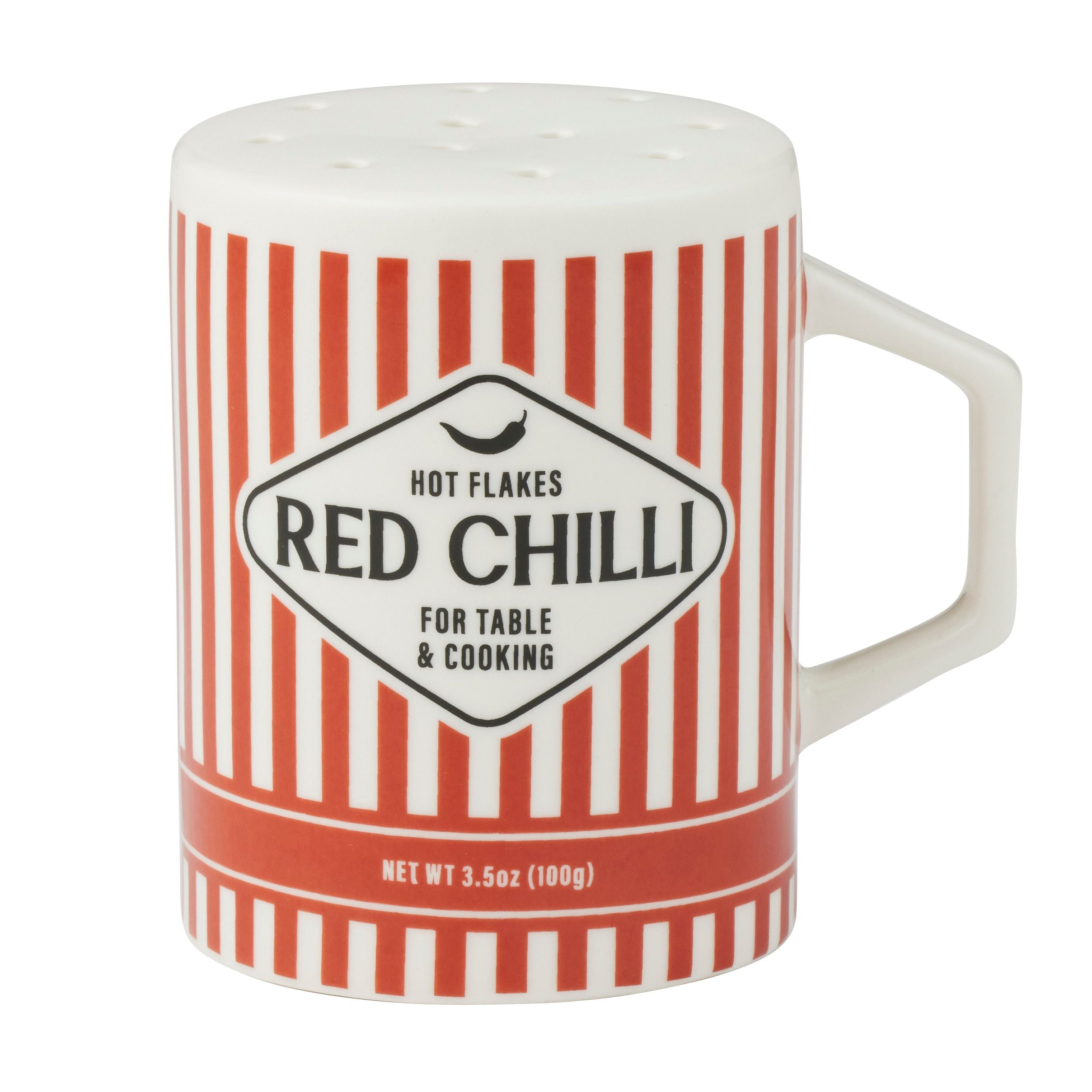 Assemble Deli Ceramic Chilli Shaker Red