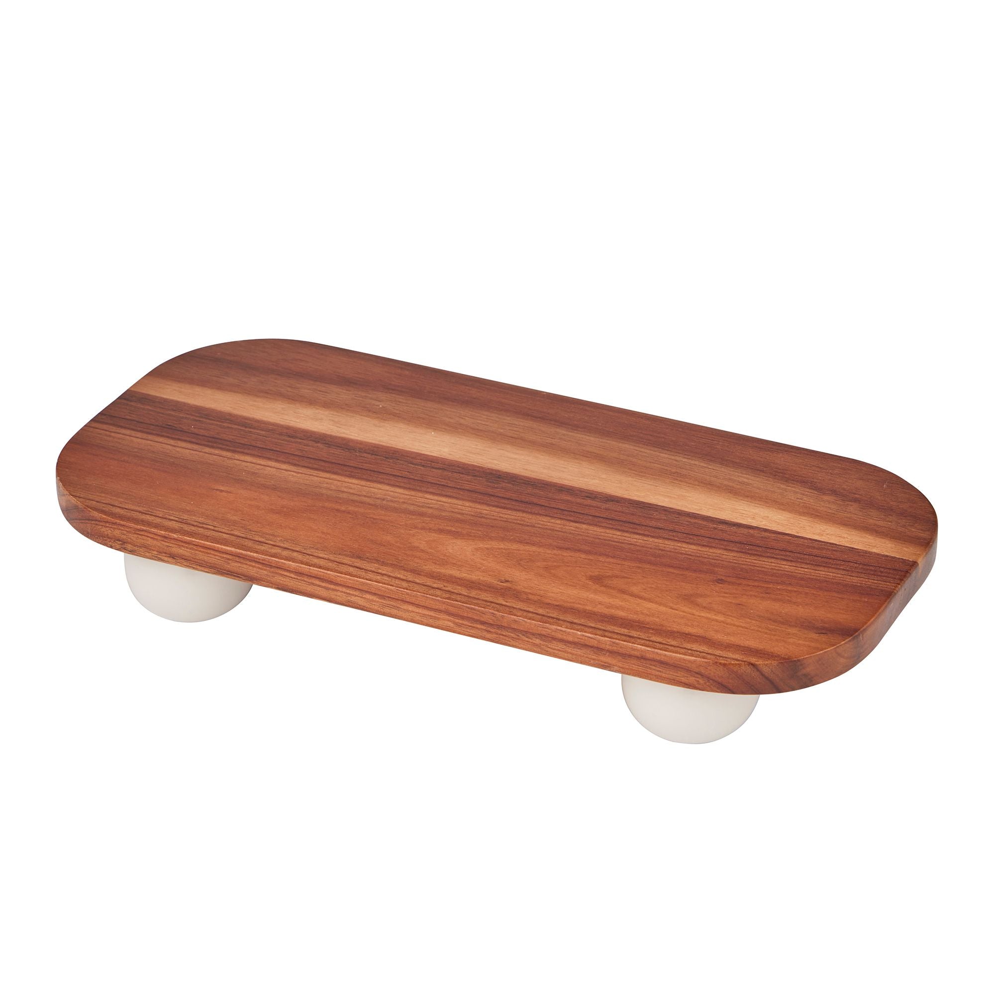 Assemble Pisces Wood Footed Tray Iv