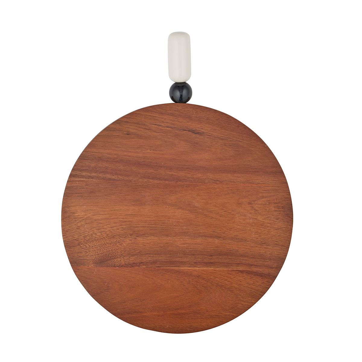 Assemble Pisces Round Wood Board Black/Iv