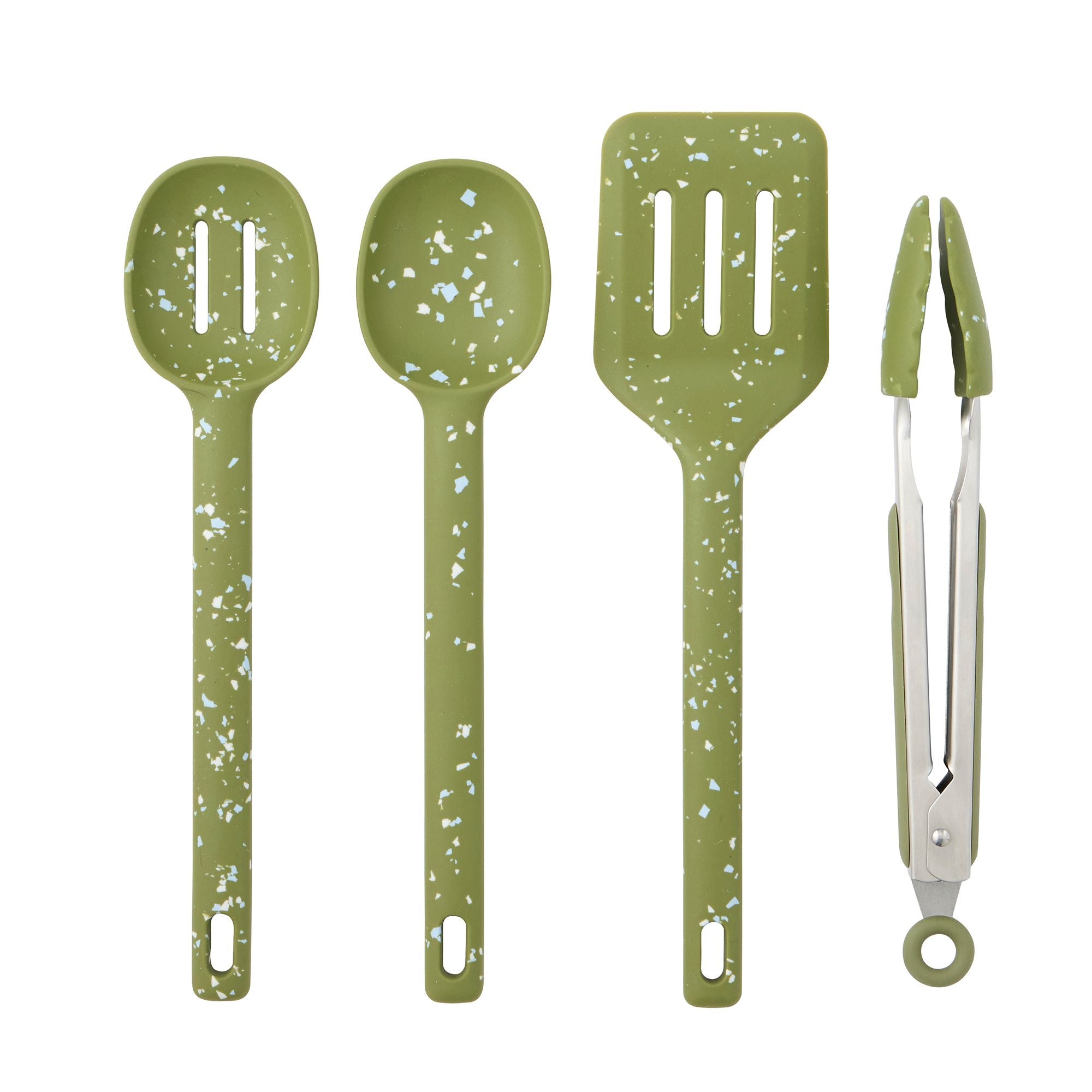 Assemble Gem 4pc Silicone/Stainless Steel Tool Set Olive