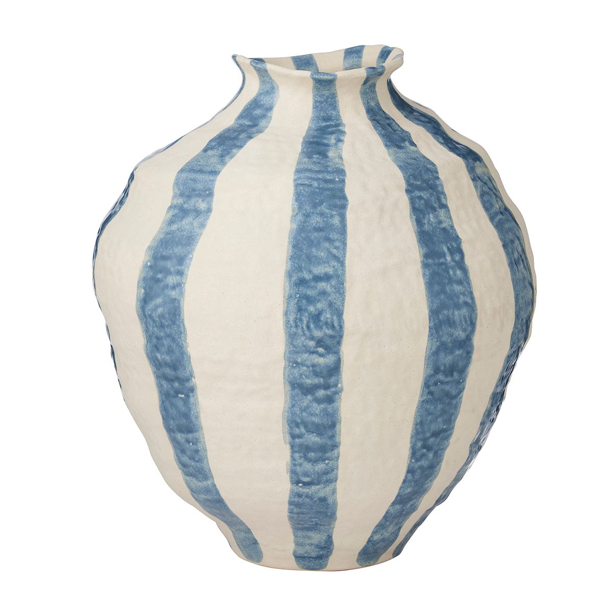 Coast To Coast Rayas Ceramic Vase 33x38cm Denim