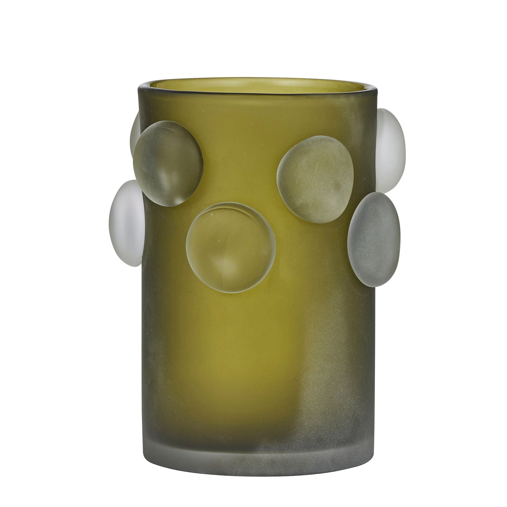 Coast To Coast Sterling Glass Vase Matte Olive