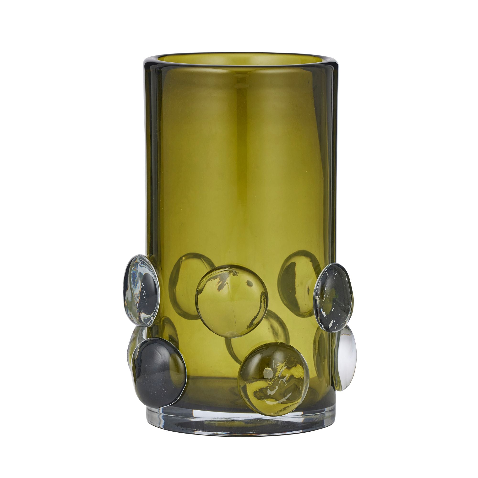 Coast To Coast Sterling Glass Vase Olive