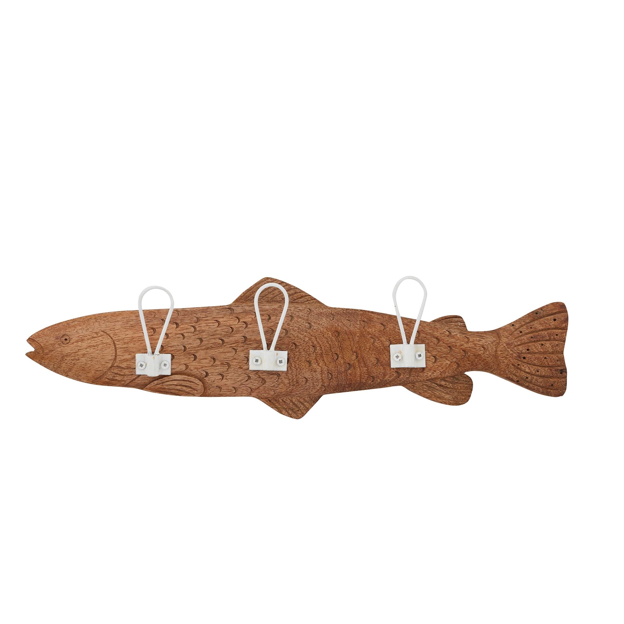 Coast To Coast Flounder Wood Wall Hook Natural