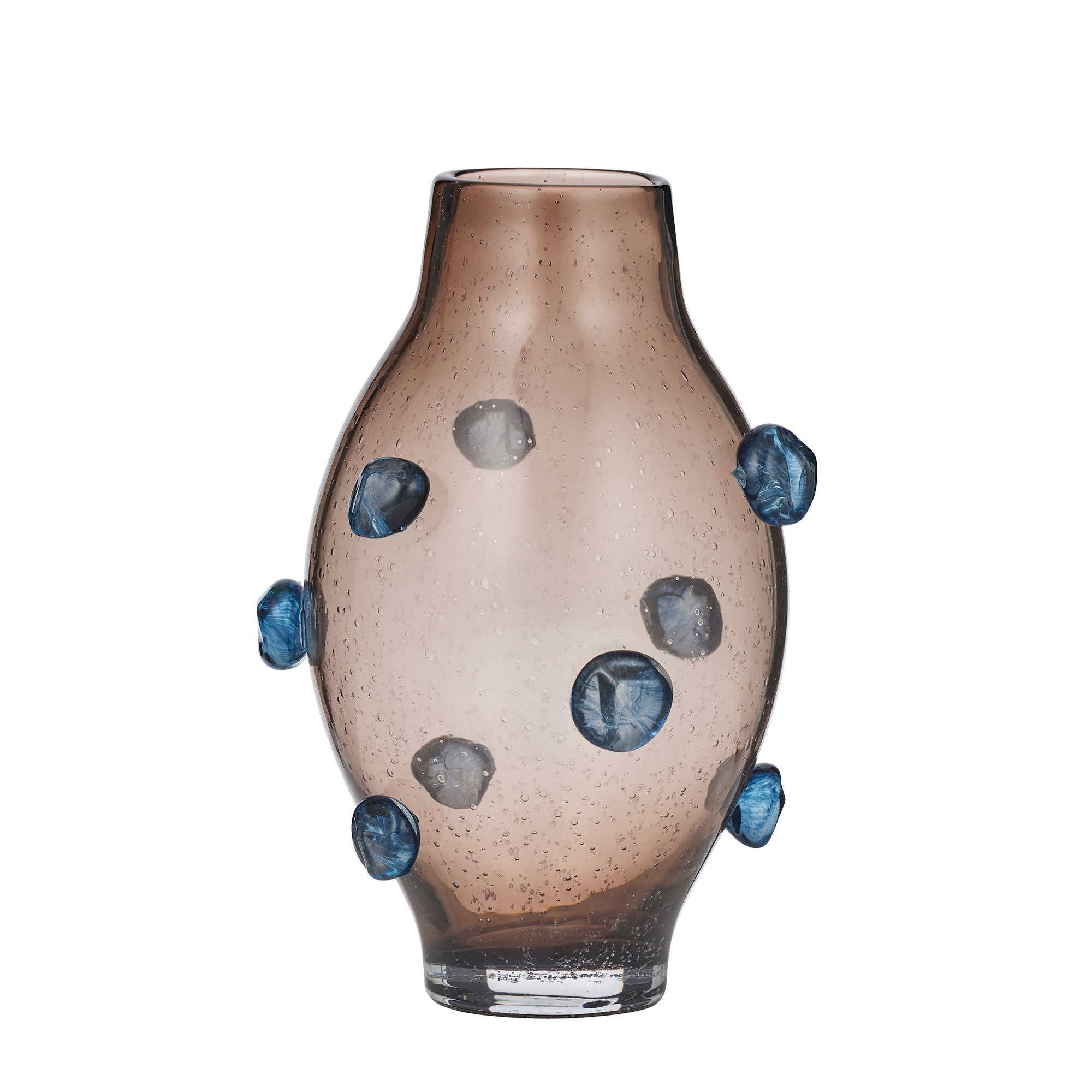 Coast To Coast Fletcher Glass Vase Steel/Cocoa