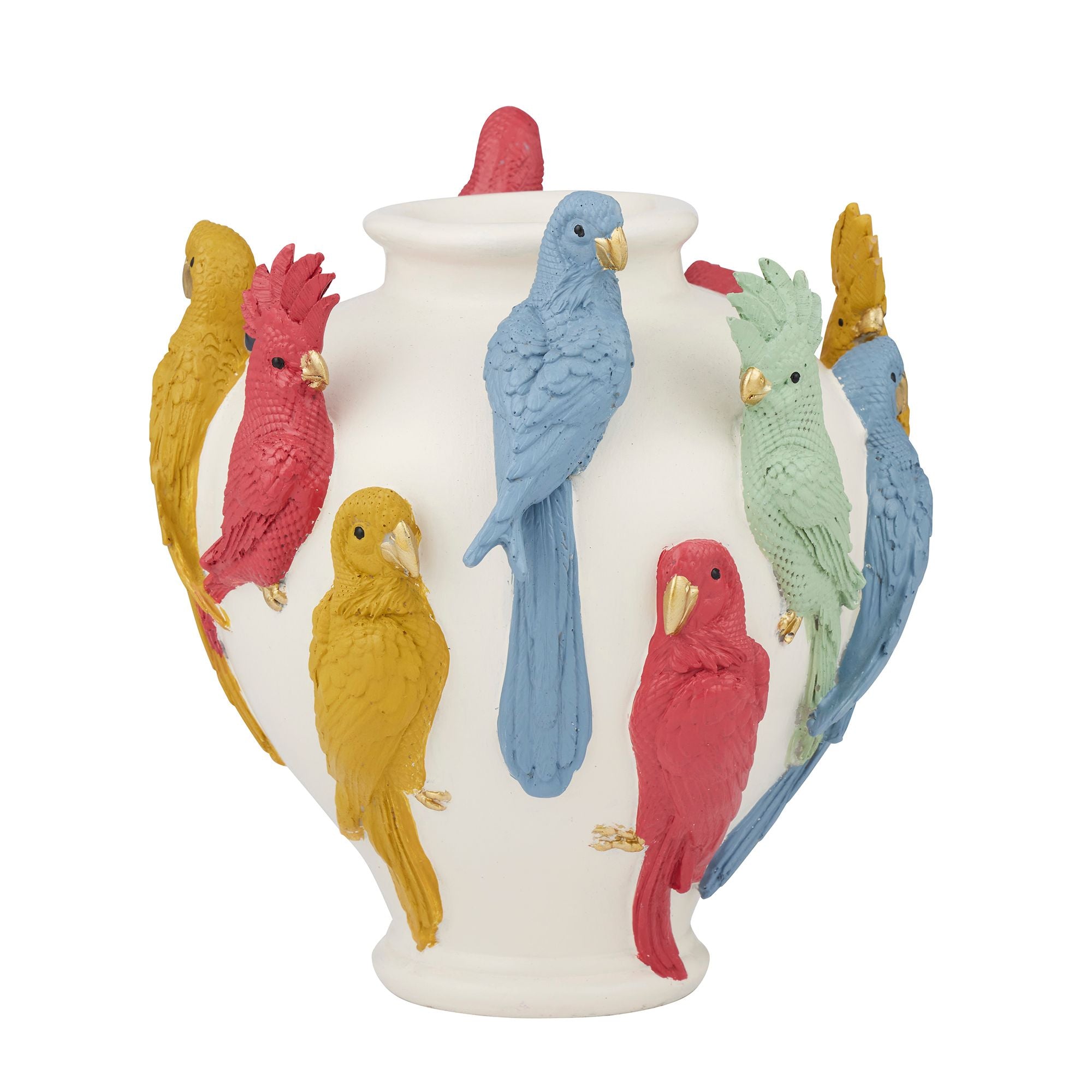 Coast To Coast Cello Resin Bird Vase Iv/Multi