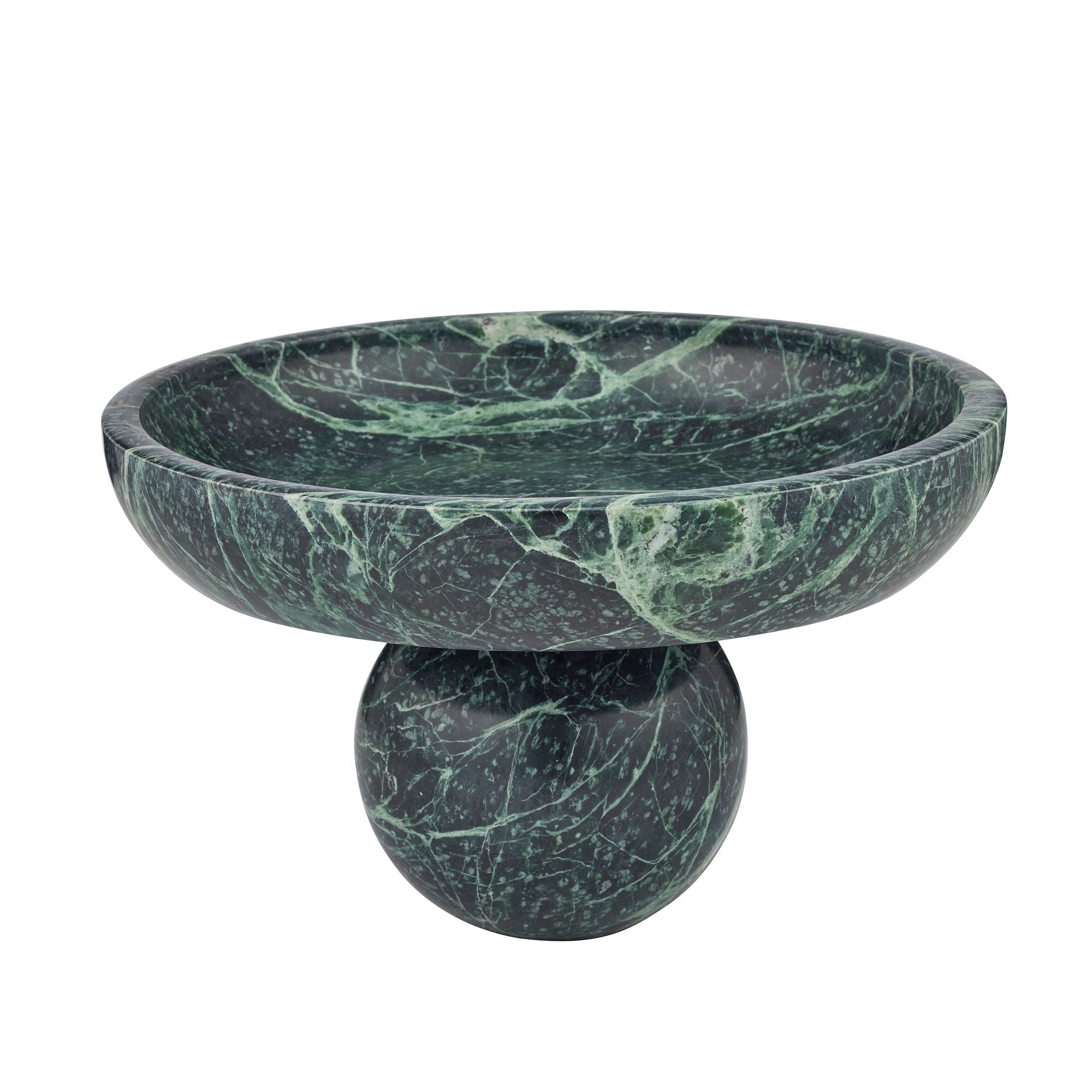 Coast To Coast Shan Footed Marble Bowl Forest