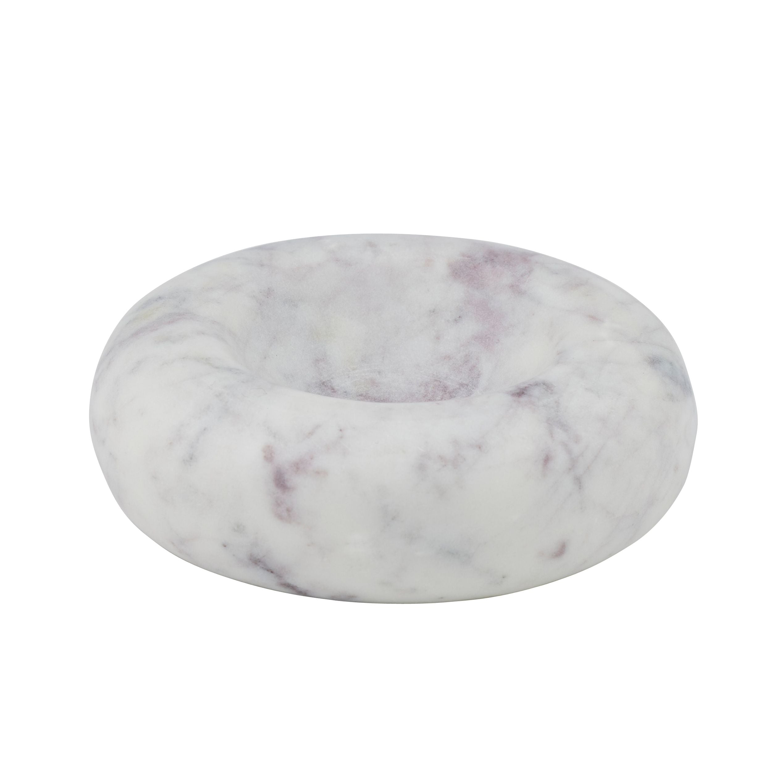 Coast To Coast Glaze Marble Bowl White