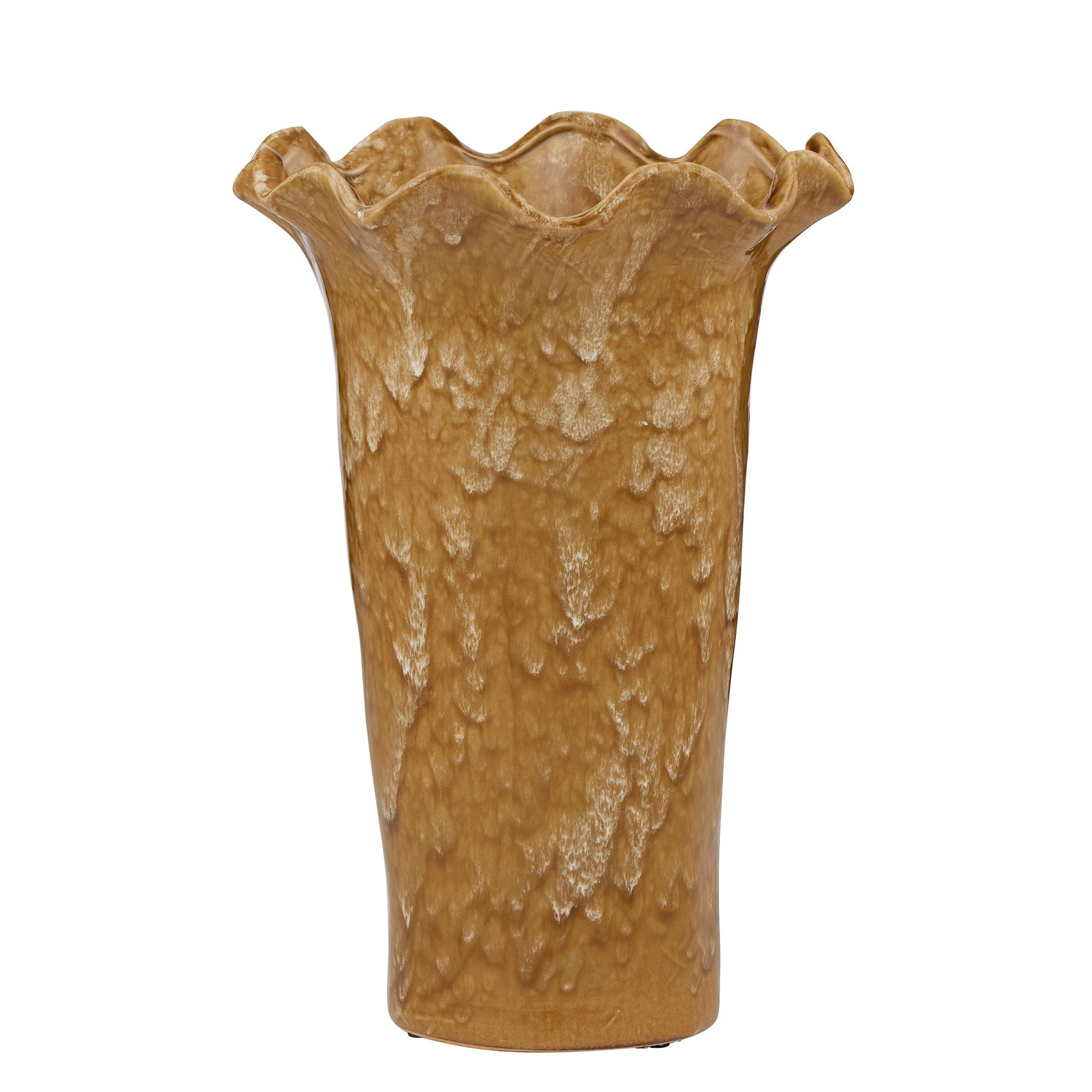 Coast To Coast Seth Ceramic Vase Mustard
