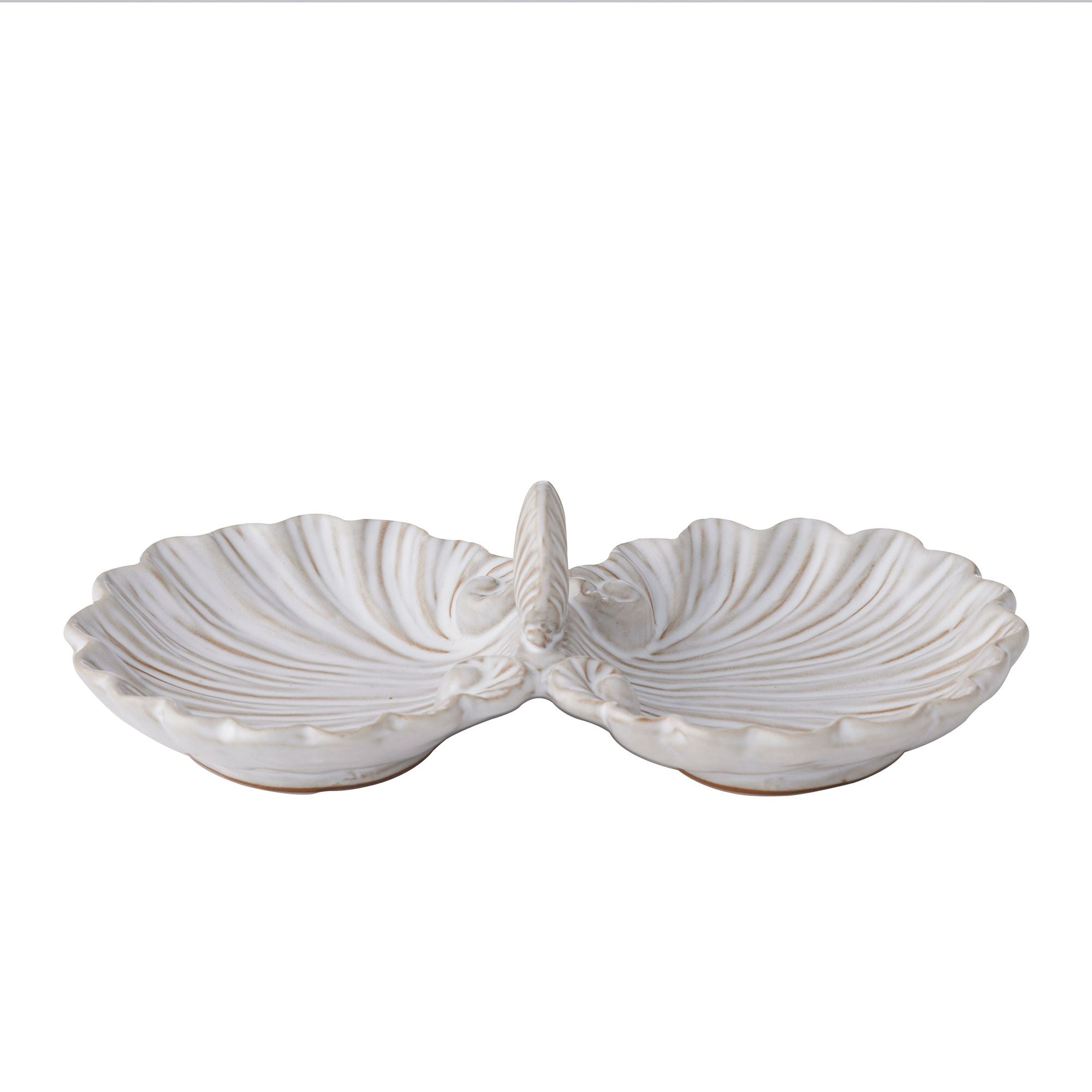 Coast To Coast Seashell Trinket Dish White
