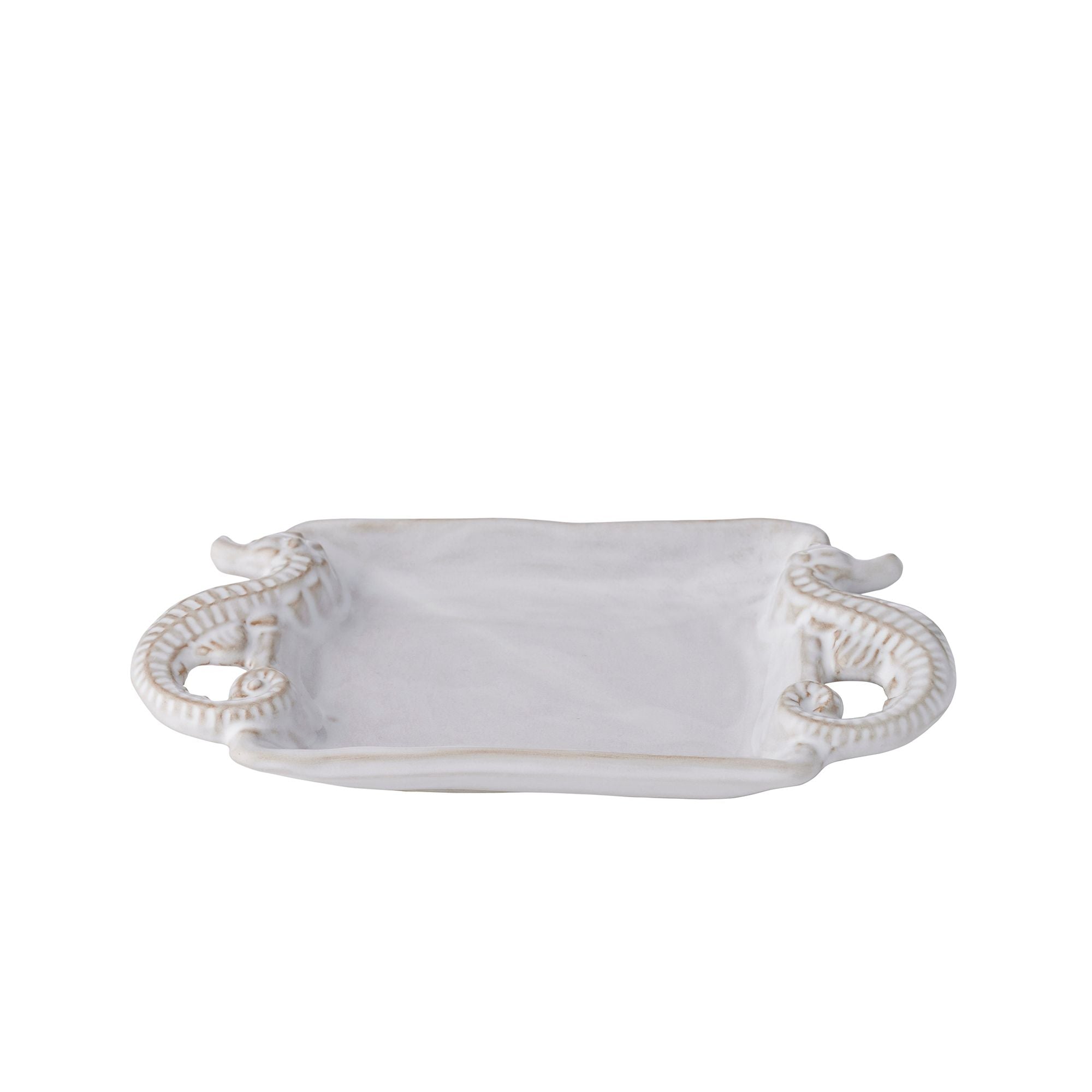 Coast To Coast Seahorse Trinket Dish White