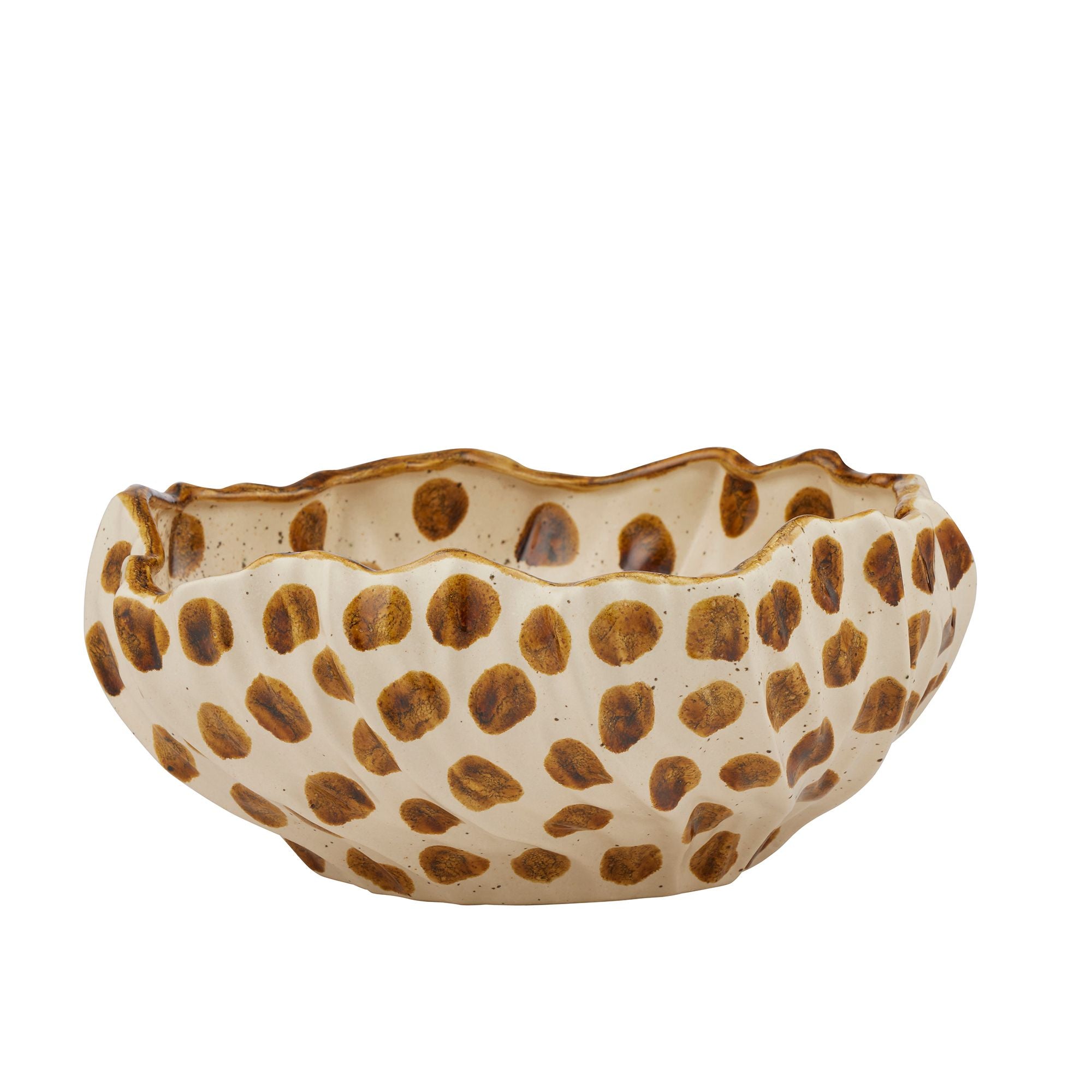 Coast To Coast Brun Ceramic Bowl Ivory/Brown