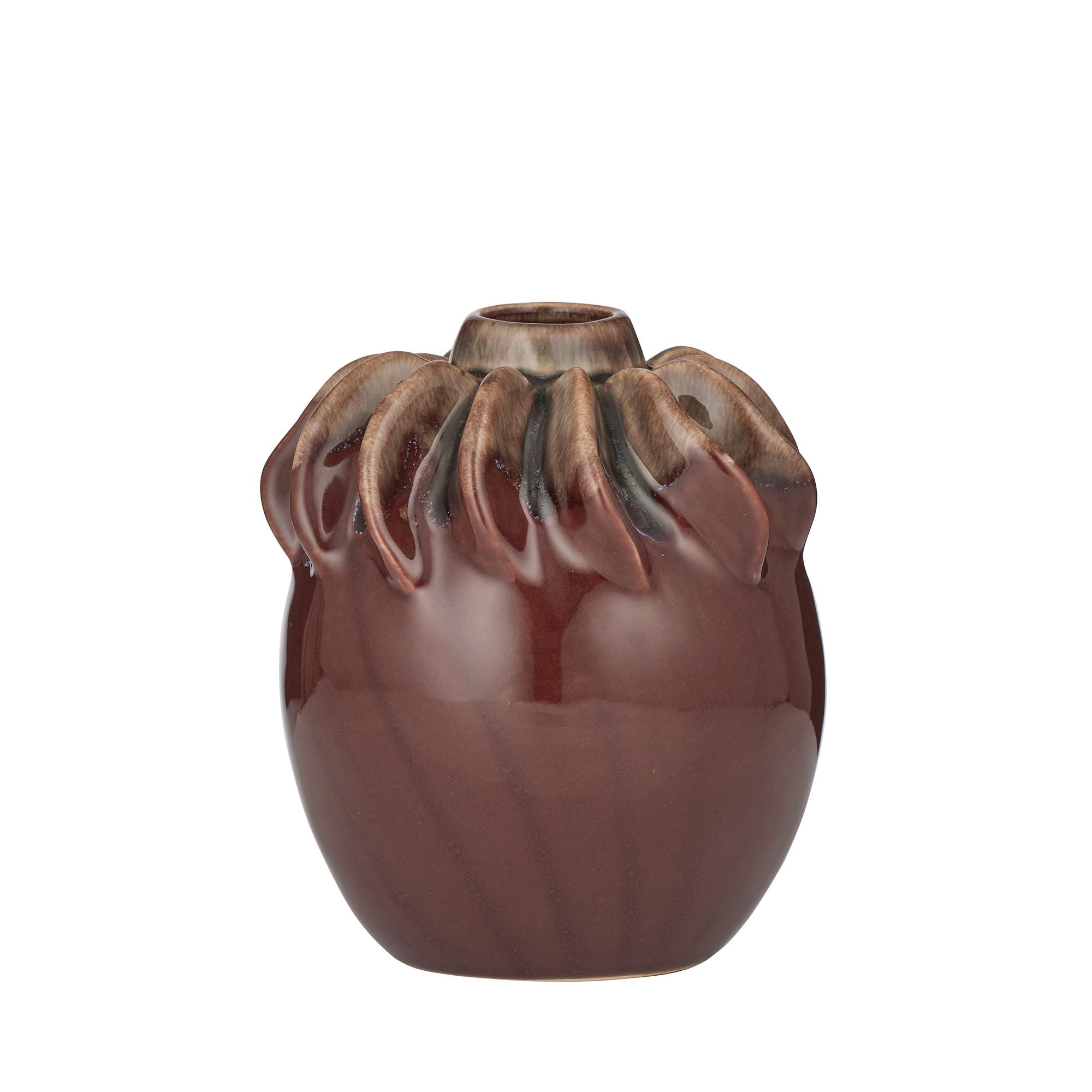 Coast To Coast Chianti Ceramic Vase 12x14cm Russet