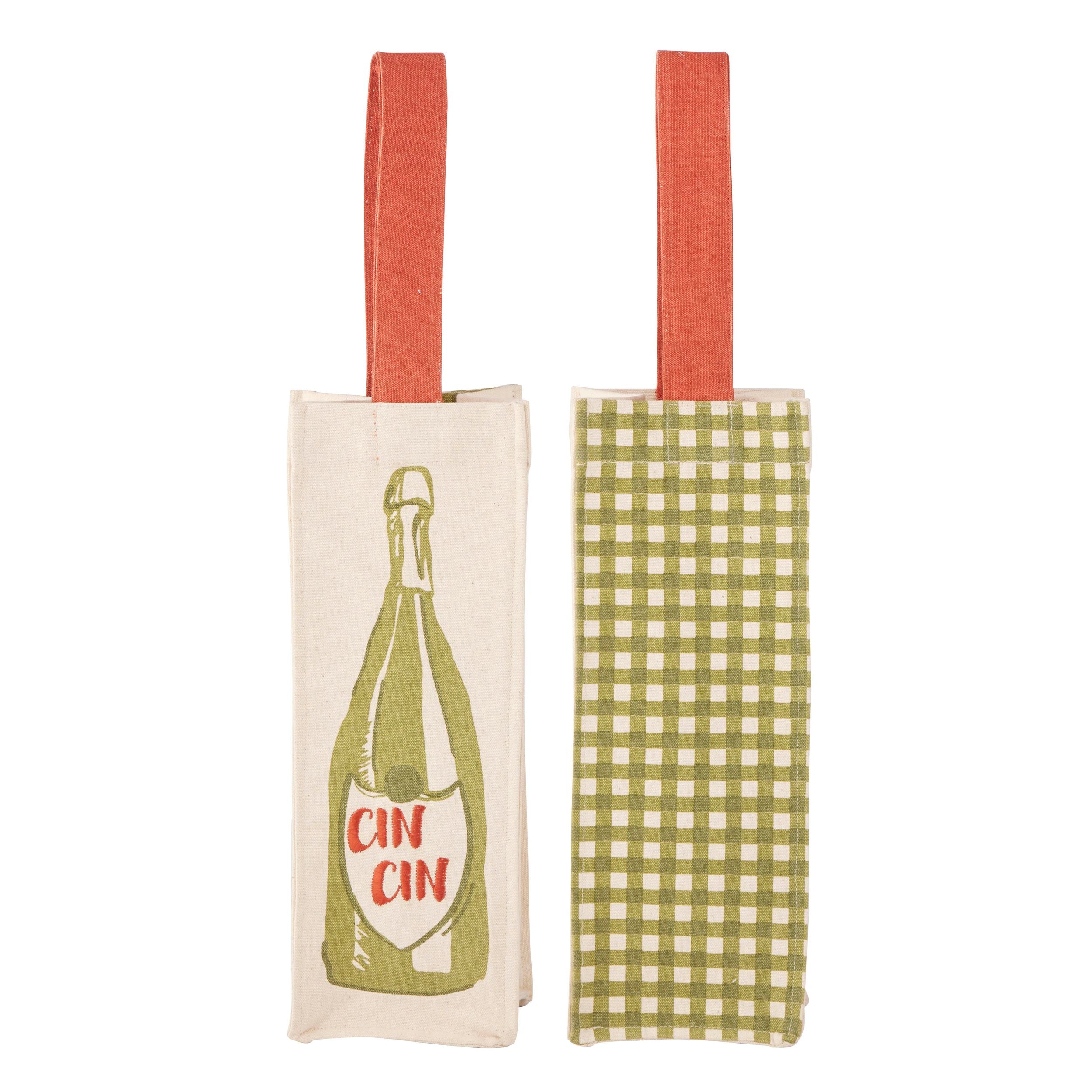 Assemble Cin Cin Cotton Bottle Bag Olive