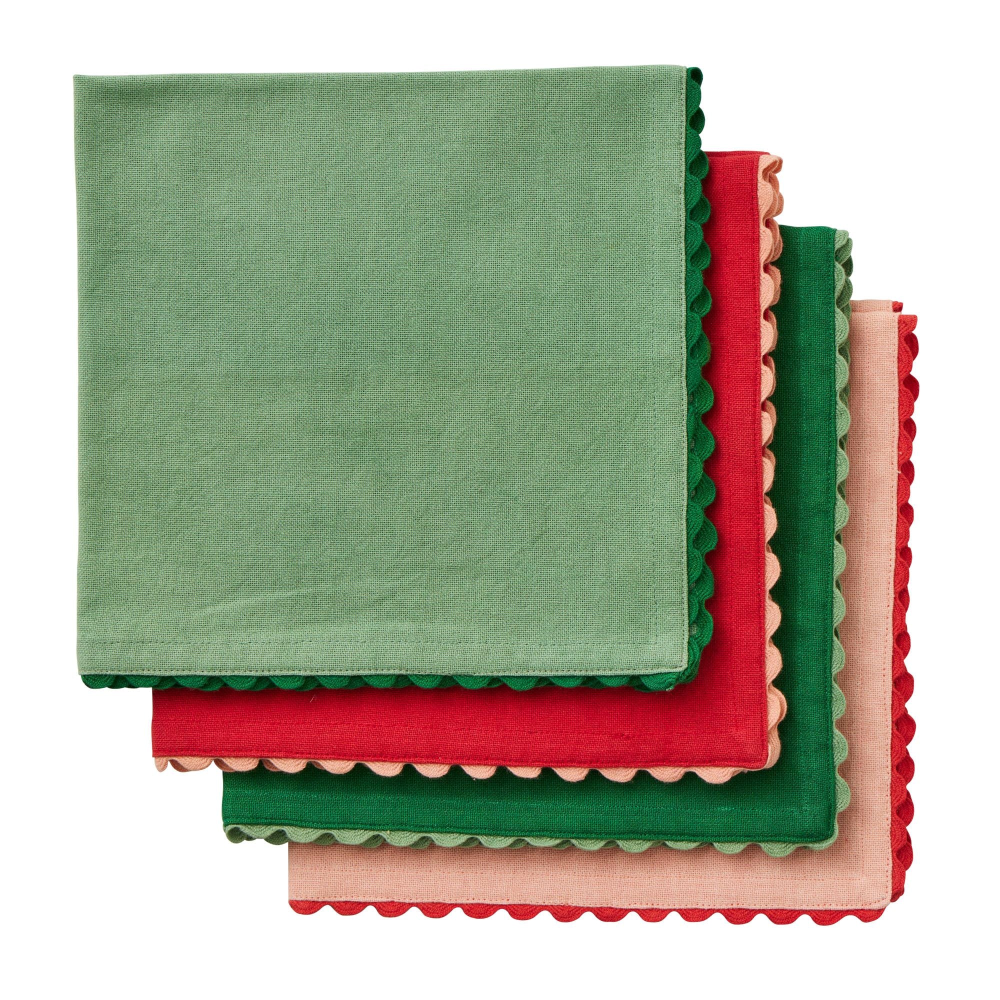 Assemble Orla Set of 4 Cotton Napkins Multi