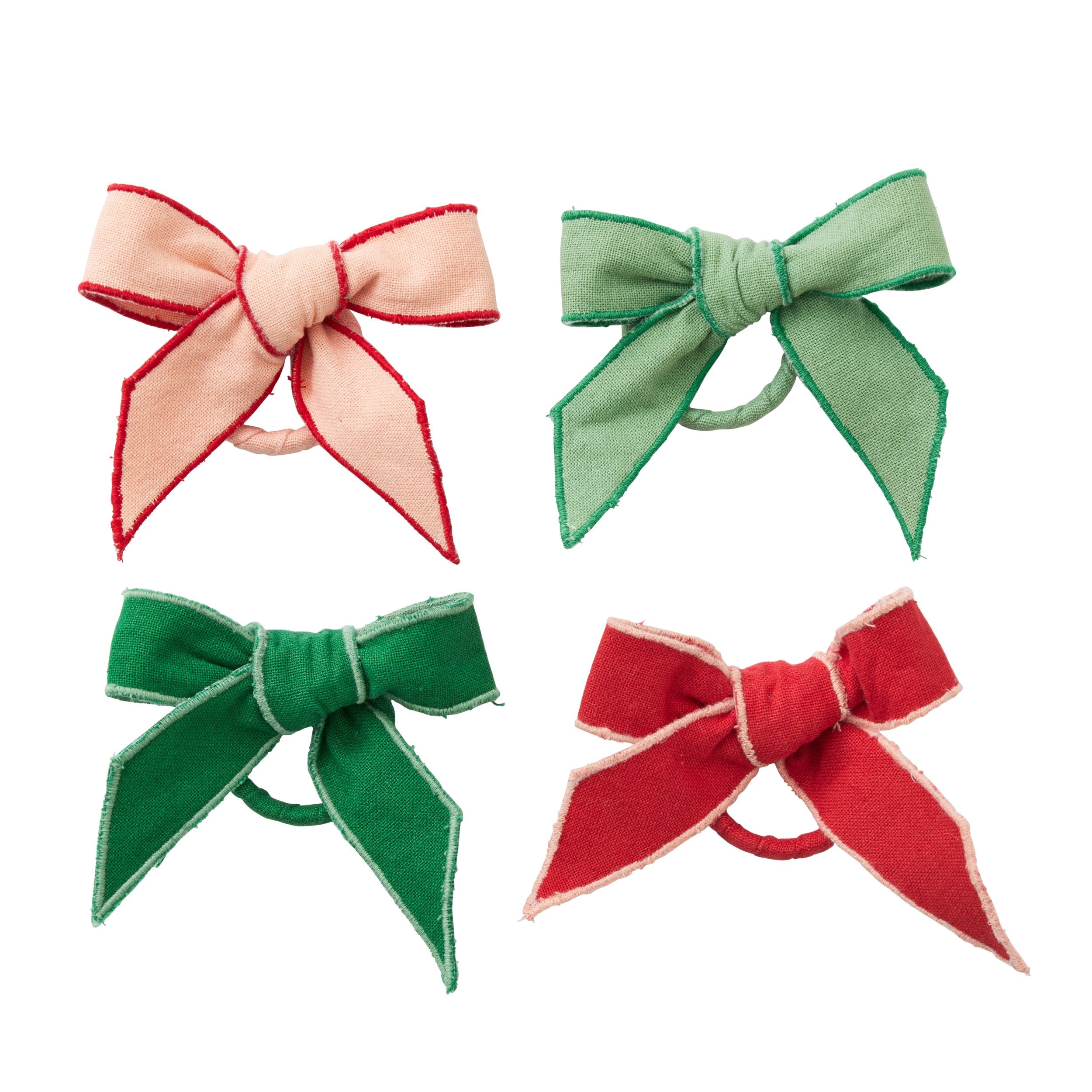 Assemble Milla Bow Napkin Ring 4 Assorted