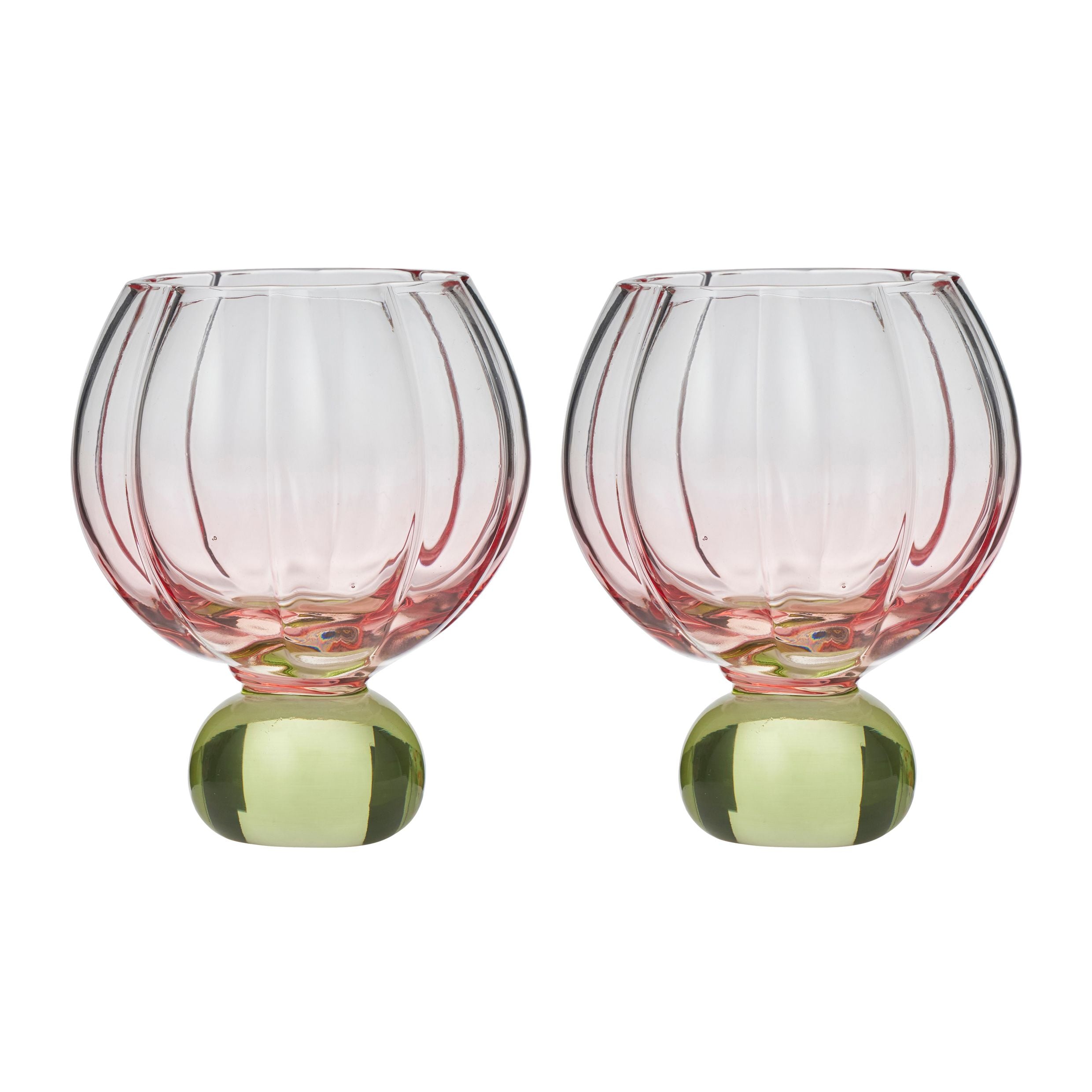 Assemble Lotti Set of 2 Tulip Gin Glass Pack/Gn