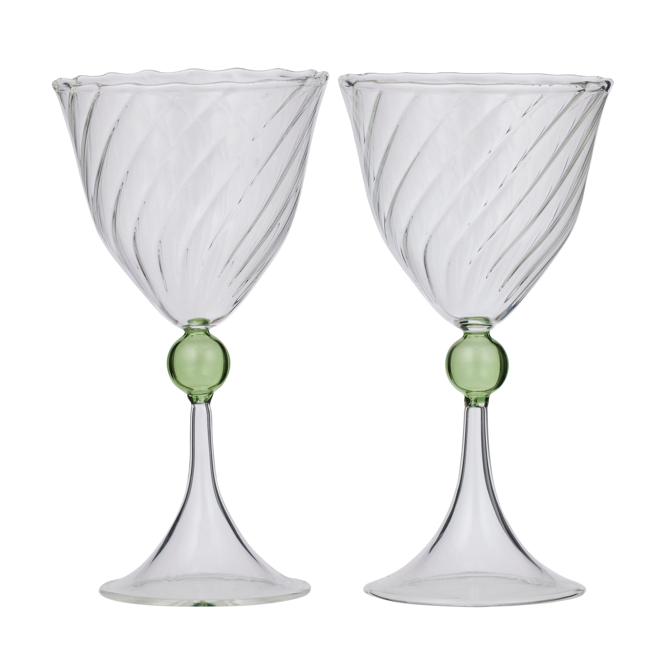 Assemble Cavendish Set of 2 Cocktail Glass Green