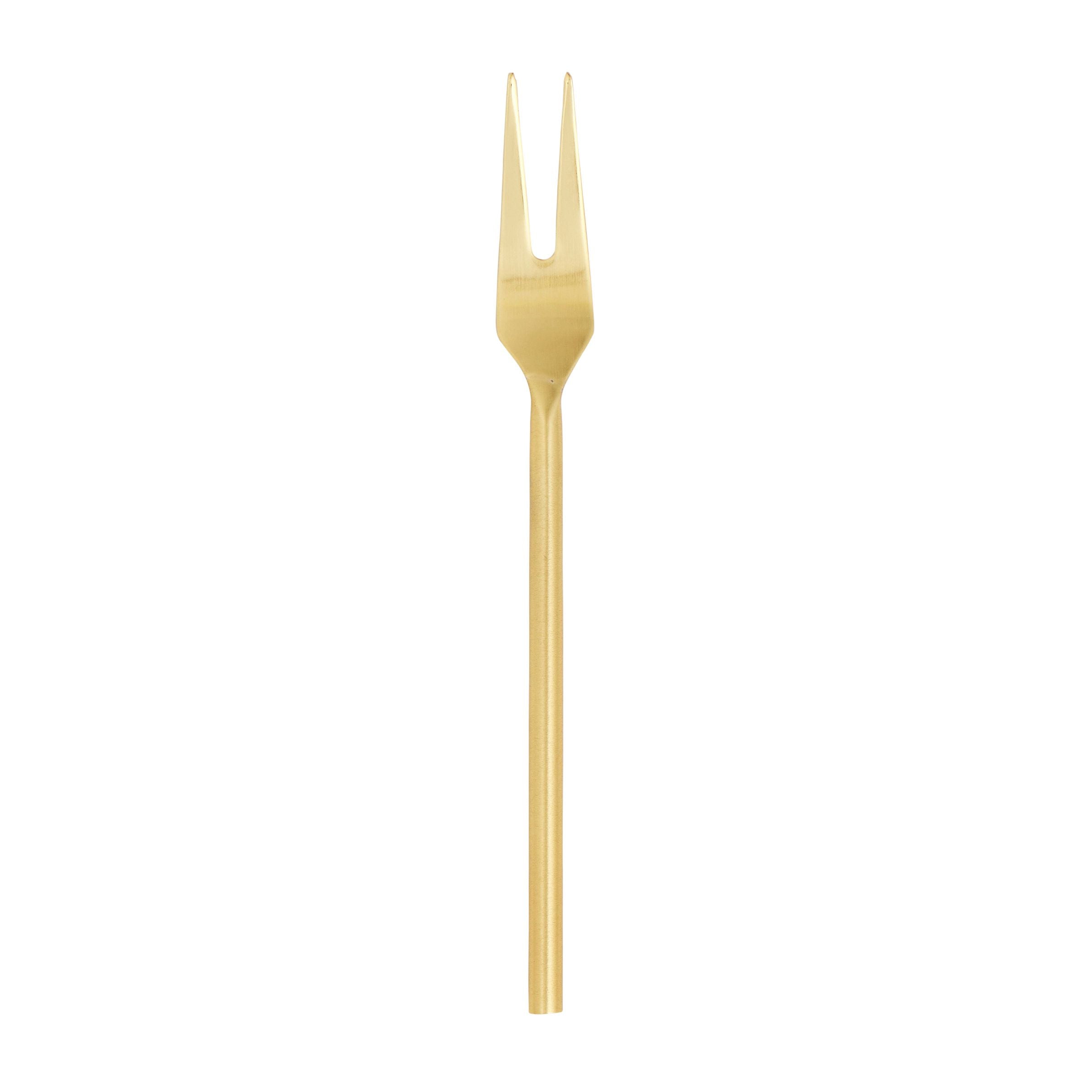 Assemble Cin Cin Stainless Steel Antipasto Fork Gold