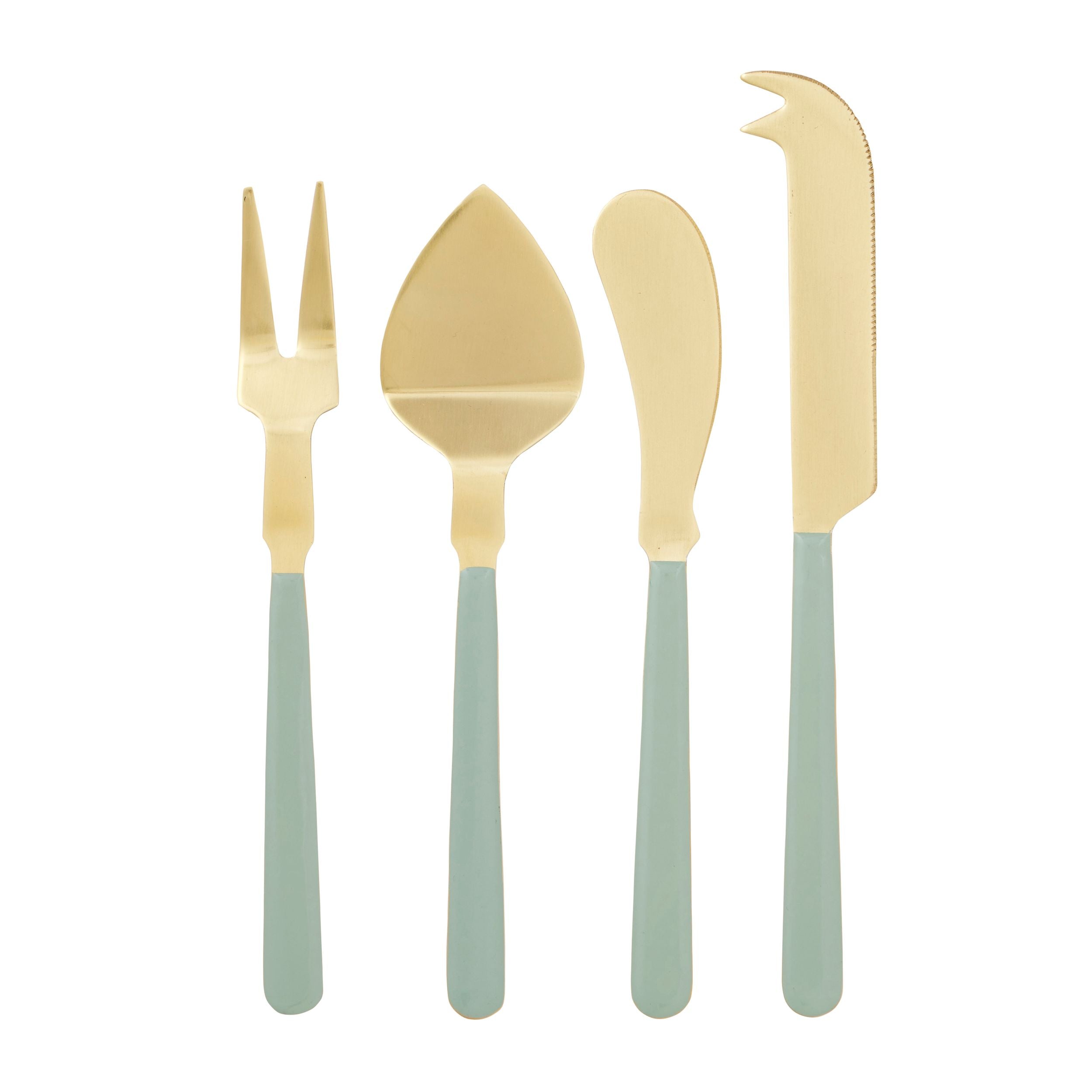 Assemble Agen Set of 4 Stainless Steel Cheese Knife Gold/Mnt