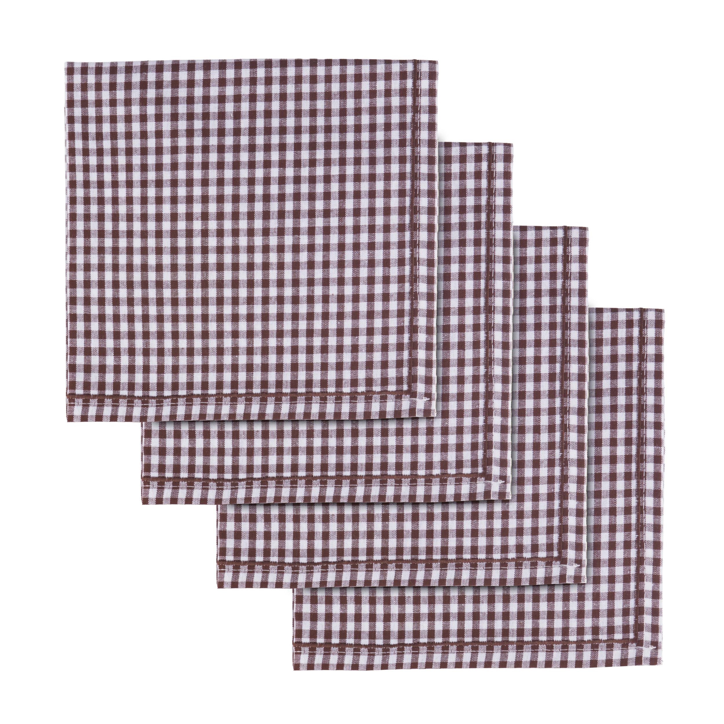 Assemble Laredo Set of 4 Cotton Napkins Cocoa