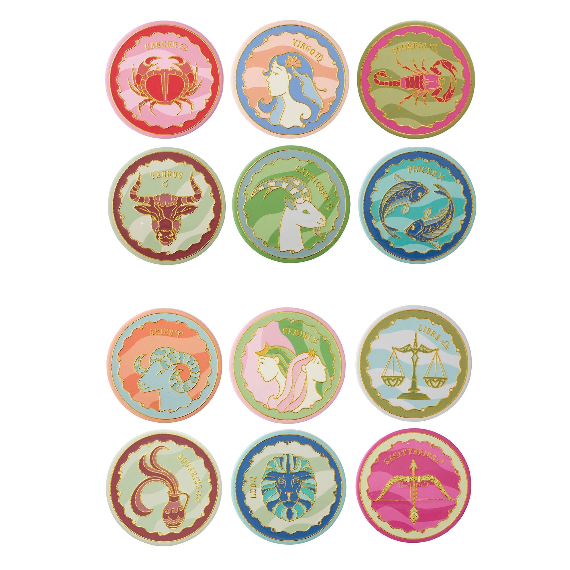 Assemble Xodiac Ceramic Coaster 12 Assorted