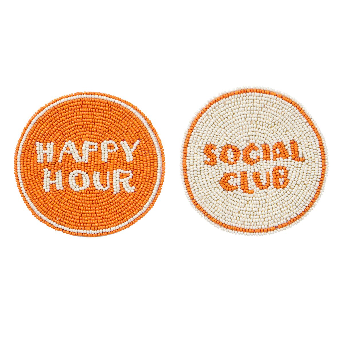 Coast To Coast Social Club Beaded Coaster 2 Assorted