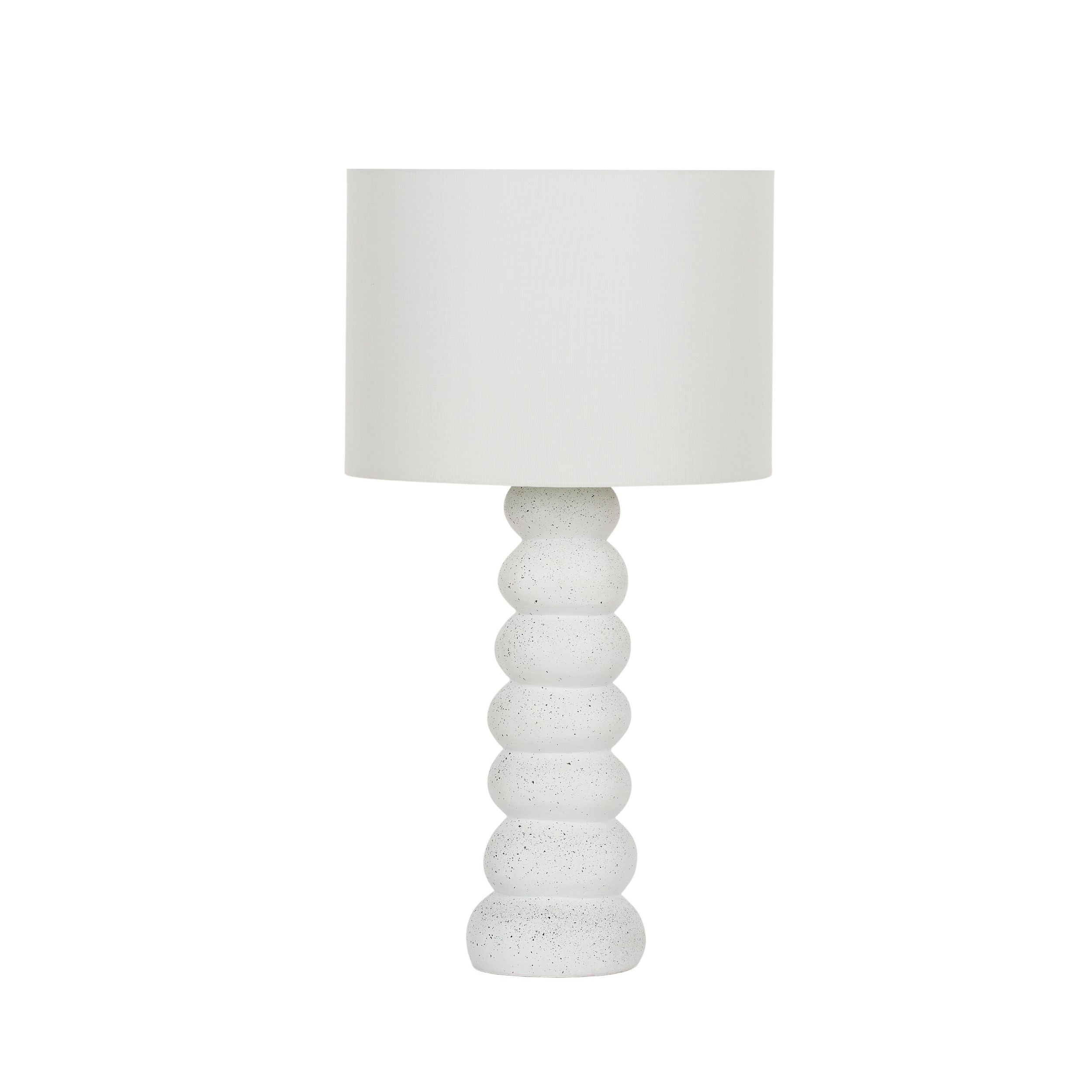 Coast To Coast Siena Resin Table Lamp White