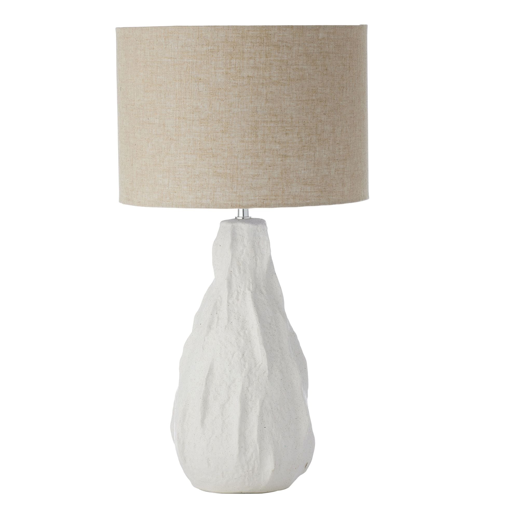 Coast To Coast Etna Ceramic Table Lamp White/Natural