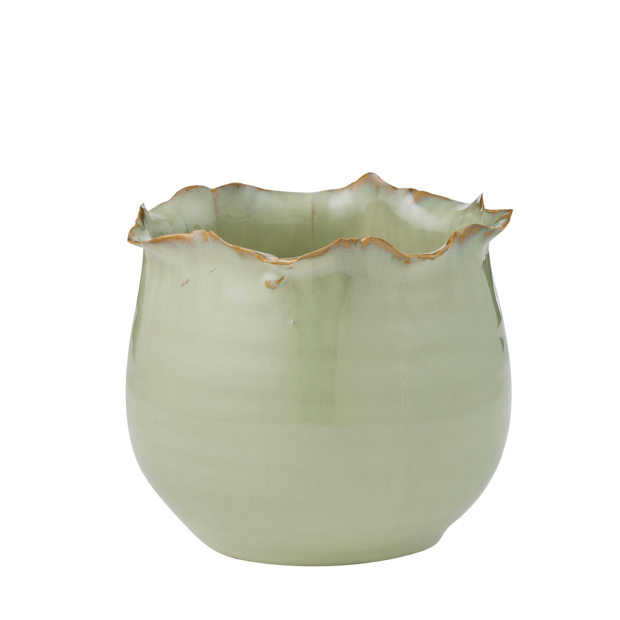 Coast To Coast Astrid Ceramic Pot 17x13.5cm Pistachio