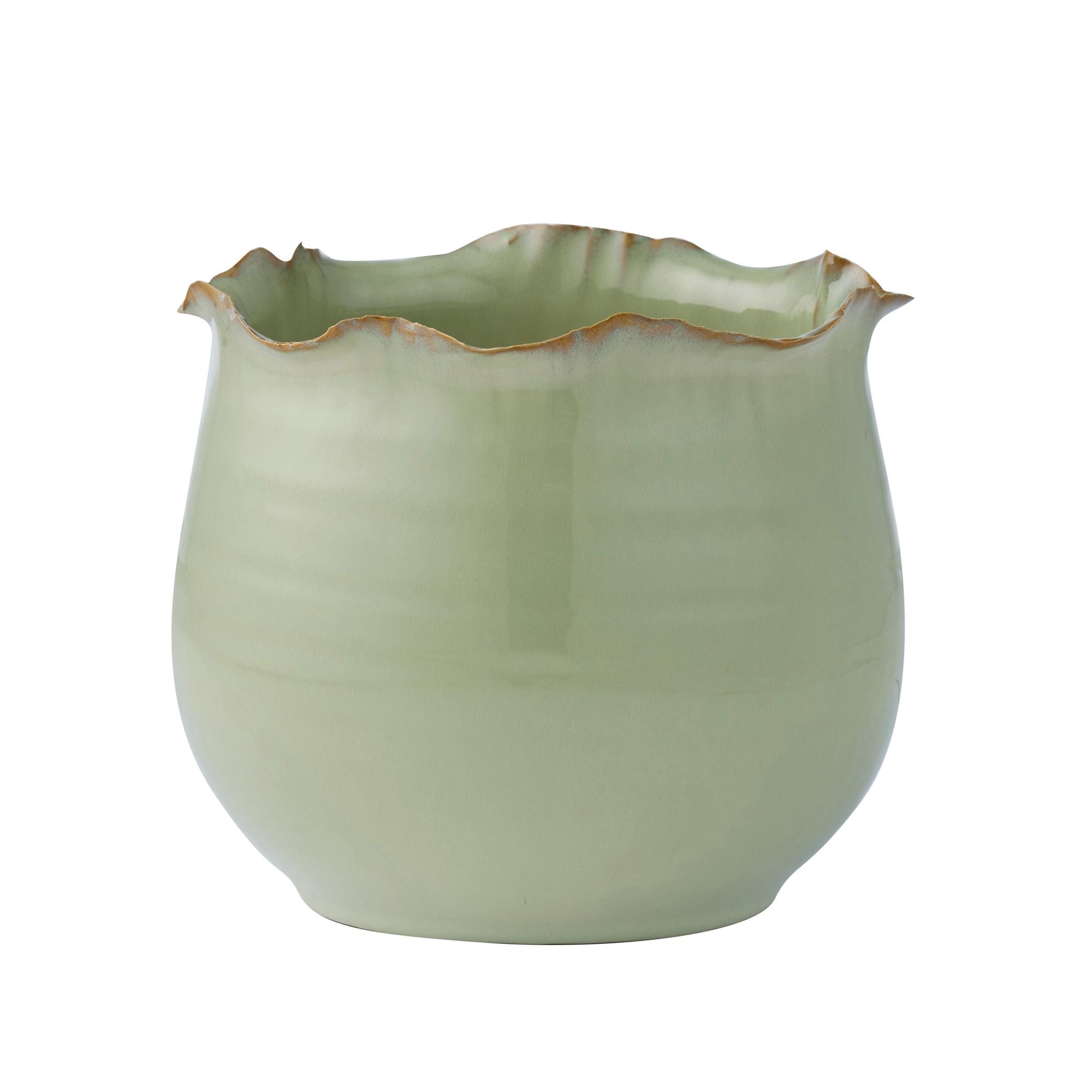 Coast To Coast Astrid Ceramic Pot 20x17cm Pistachio