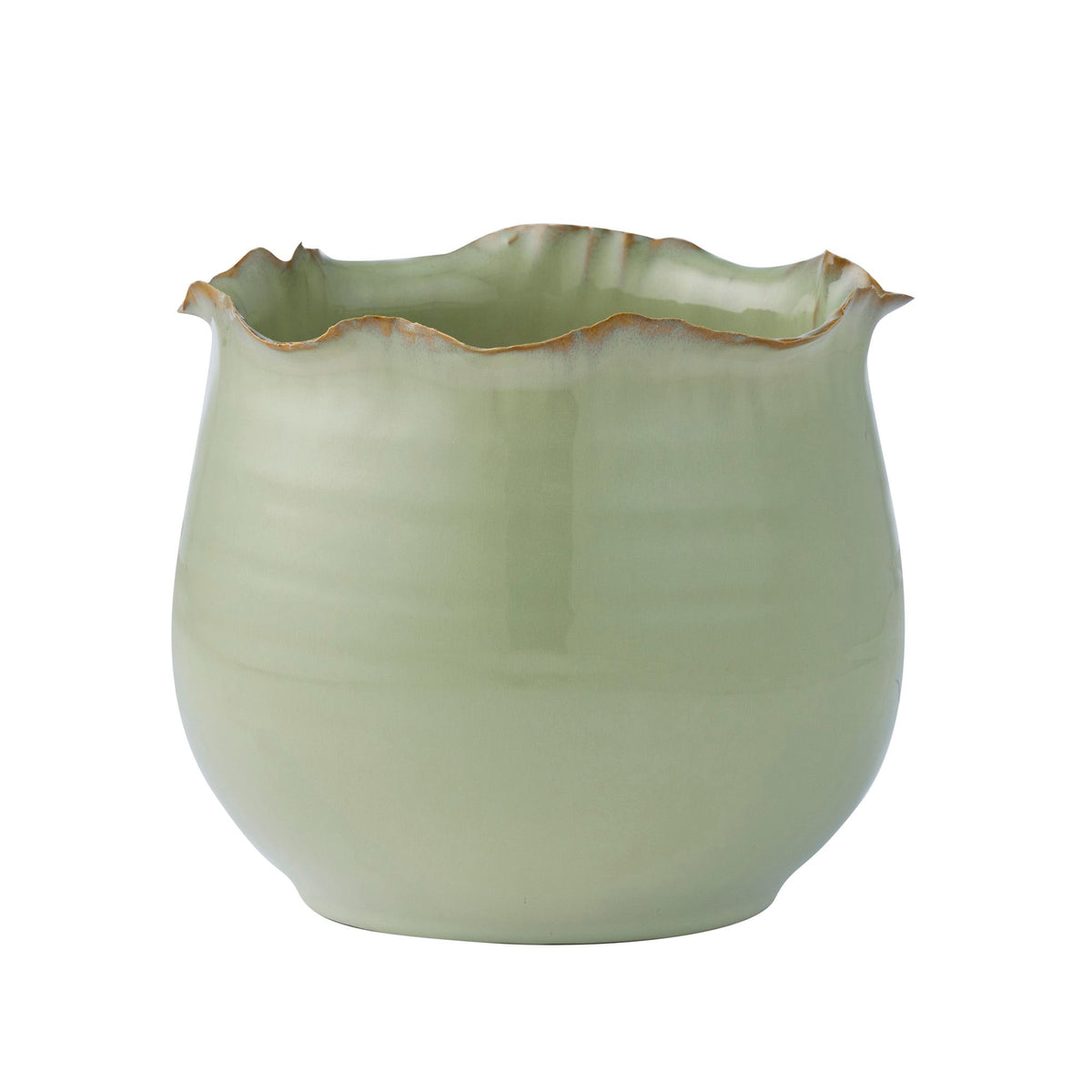 Coast To Coast Astrid Ceramic Pot 20x17cm Pistachio