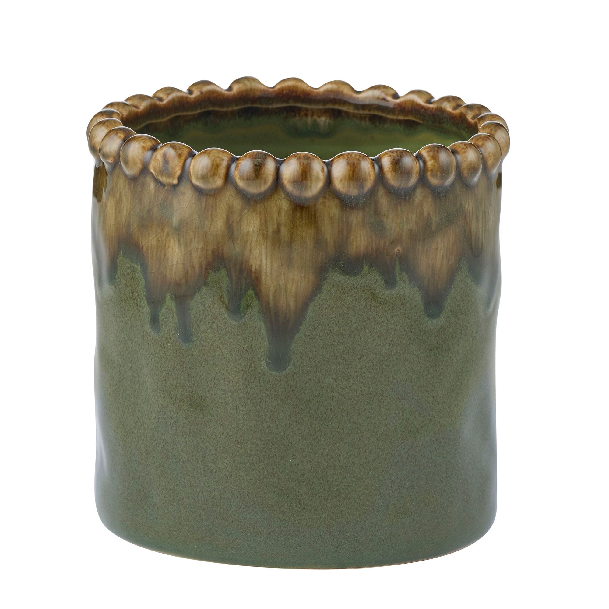 Life Botanic Emerson Ceramic Pot Olive