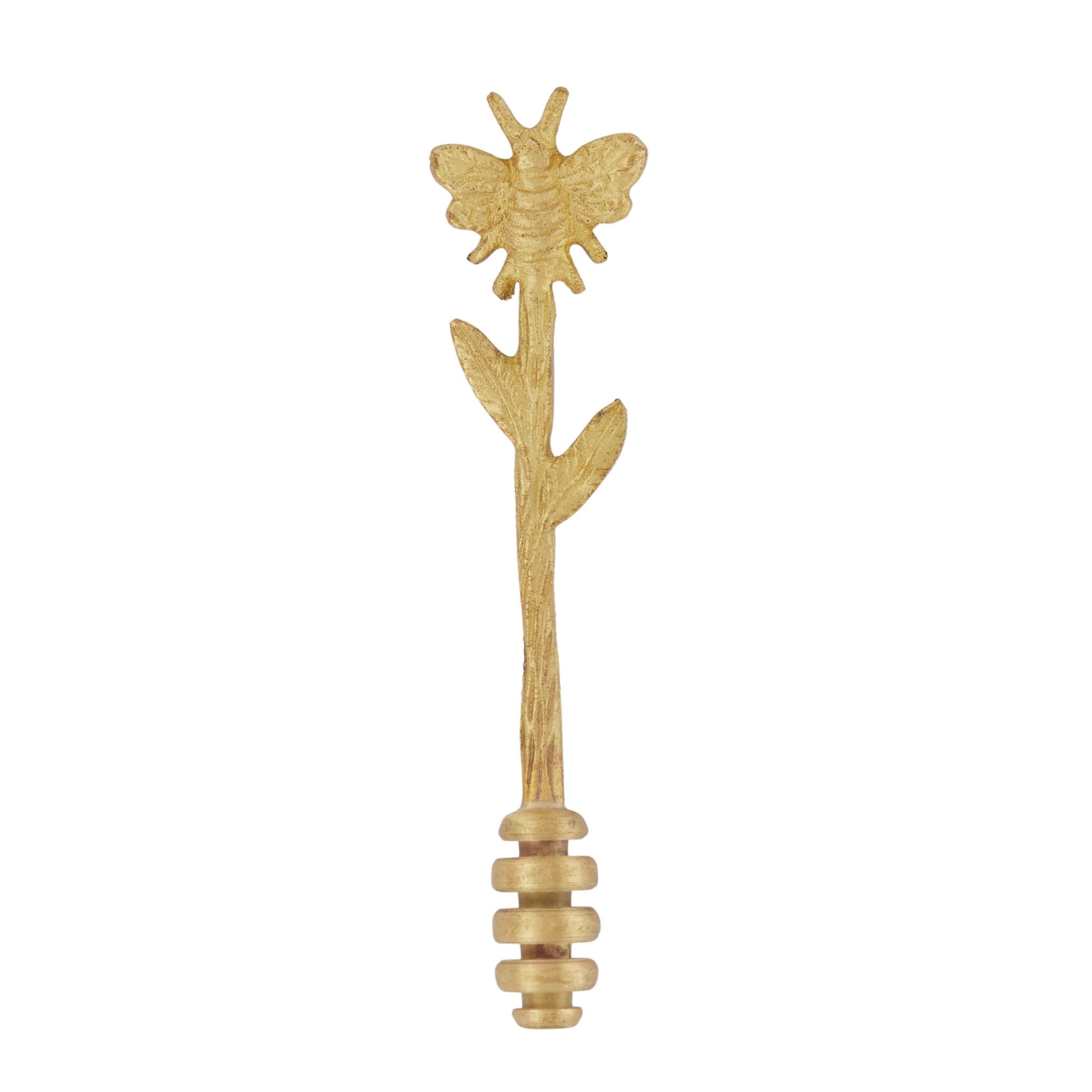 Assemble Hive Brass Honey Dipper Gold