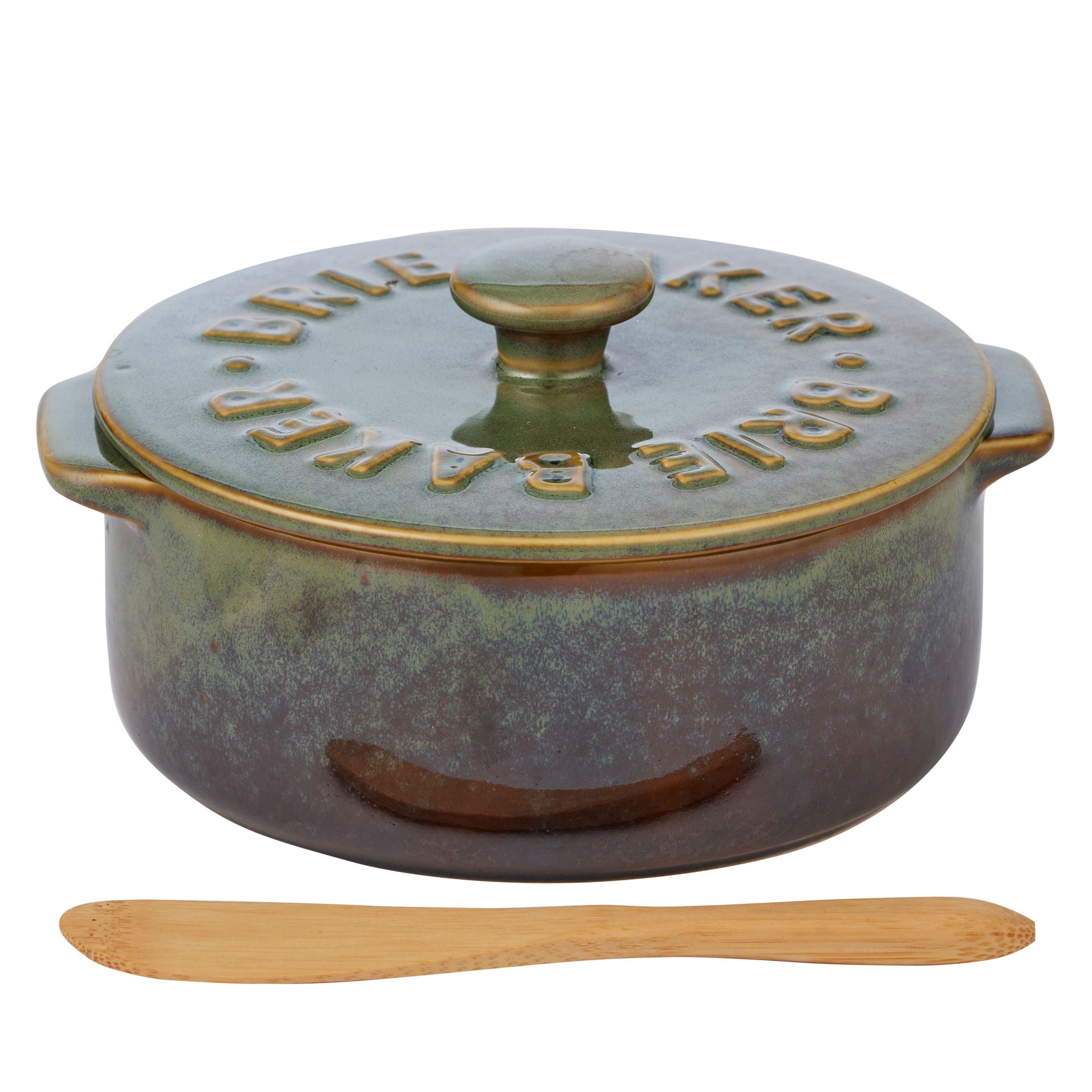Assemble Loire Ceramic Brie Baker Olive