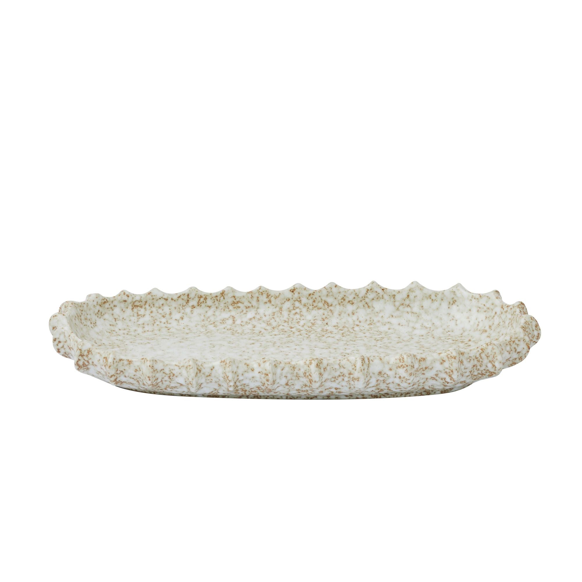 Assemble Gaia Ceramic Platter 16.5x33.5cm Natural