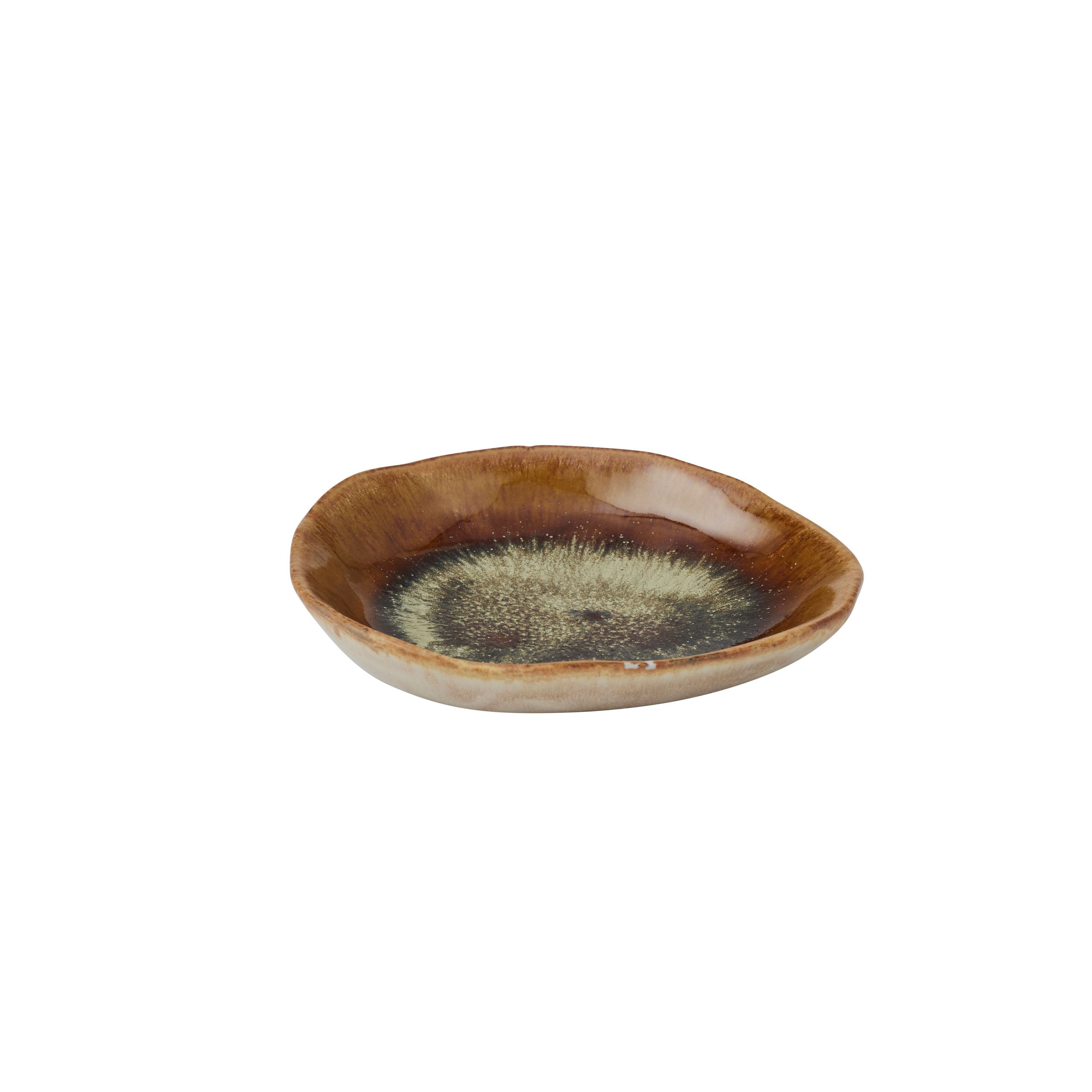 Assemble Mia Ceramic Dish 12x11cm Toffee