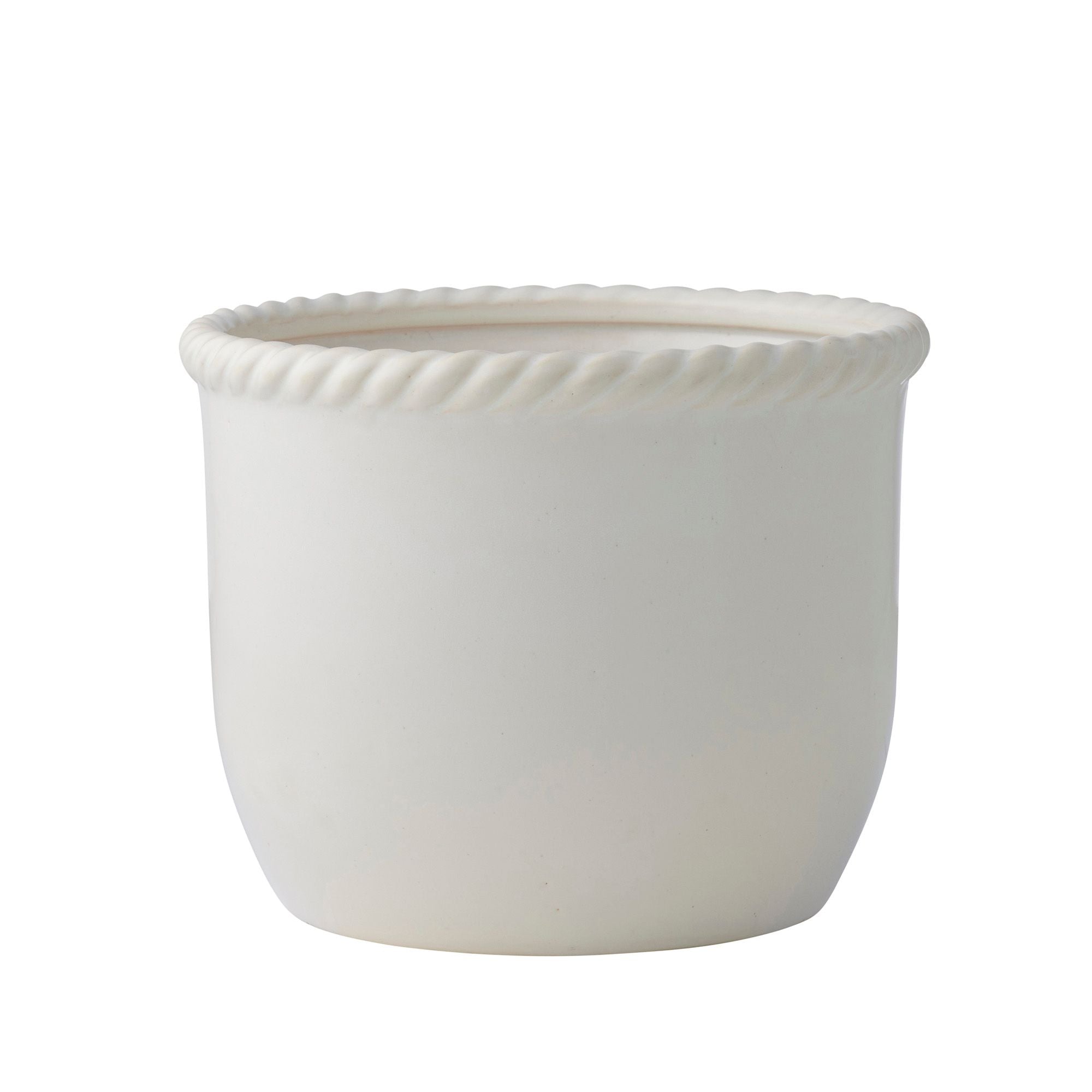 Coast To Coast Cordoba Ceramic Pot White